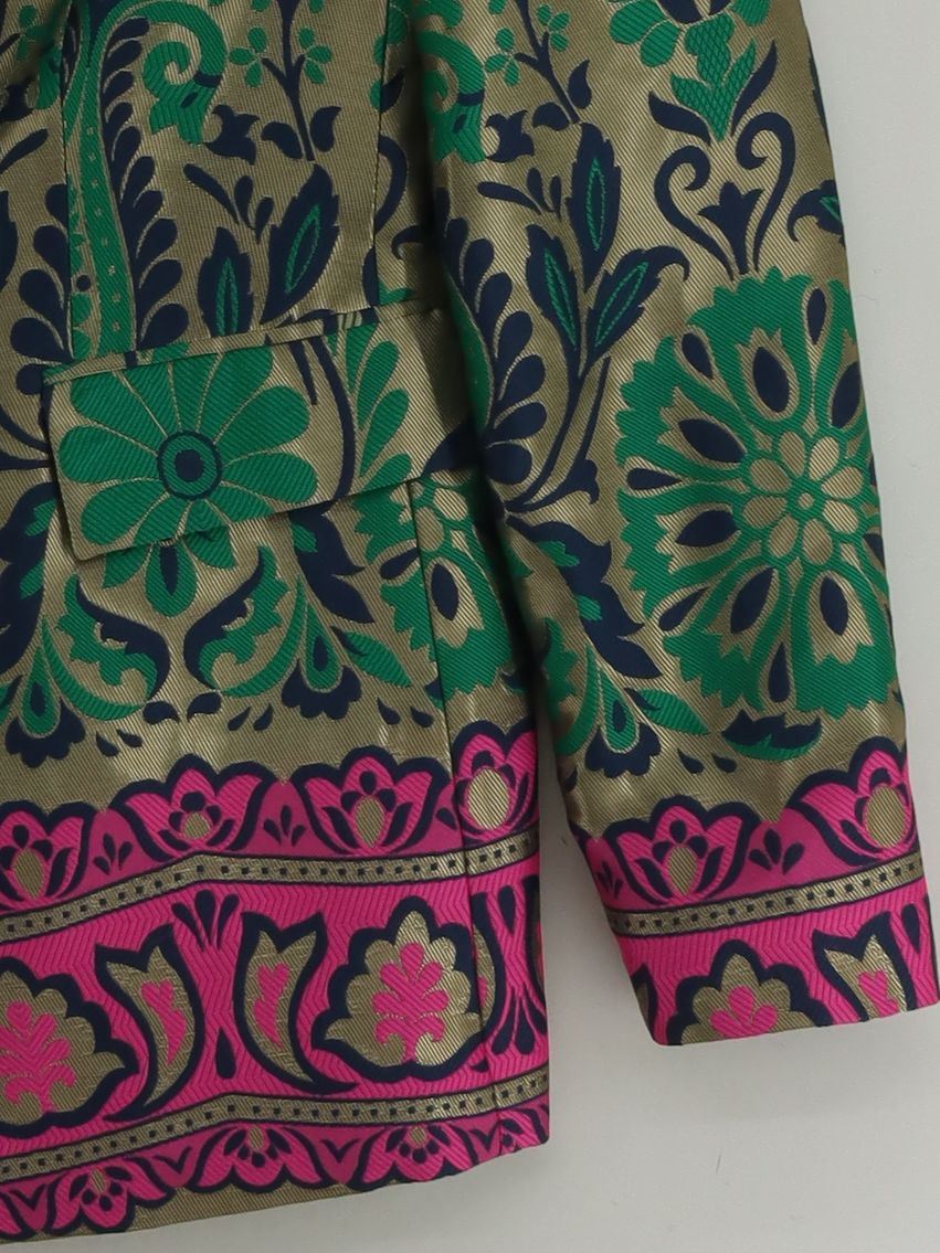 Boden Women's Blazer UK 14 Multi Polyester with Acetate Overcoat New with tags - Image 4