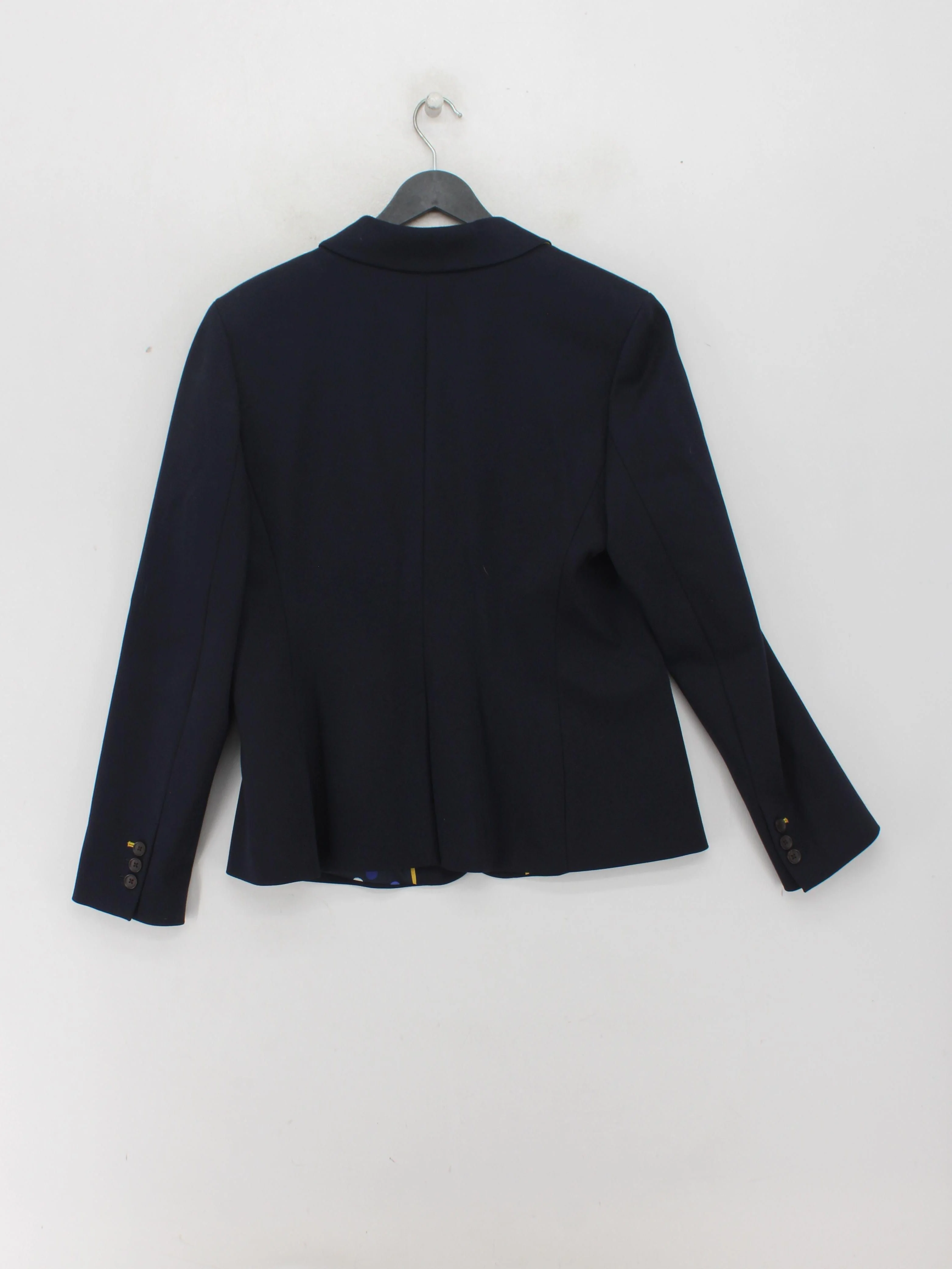 Boden Women's Blazer UK 16 Blue Viscose with Polyamide, Elastane Overcoat - Image 2