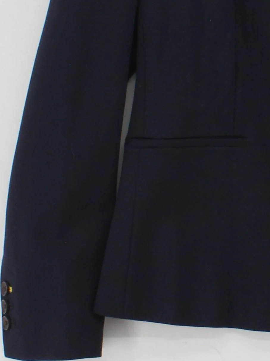 Boden Women's Blazer UK 16 Blue Viscose with Polyamide, Elastane Overcoat - Image 4