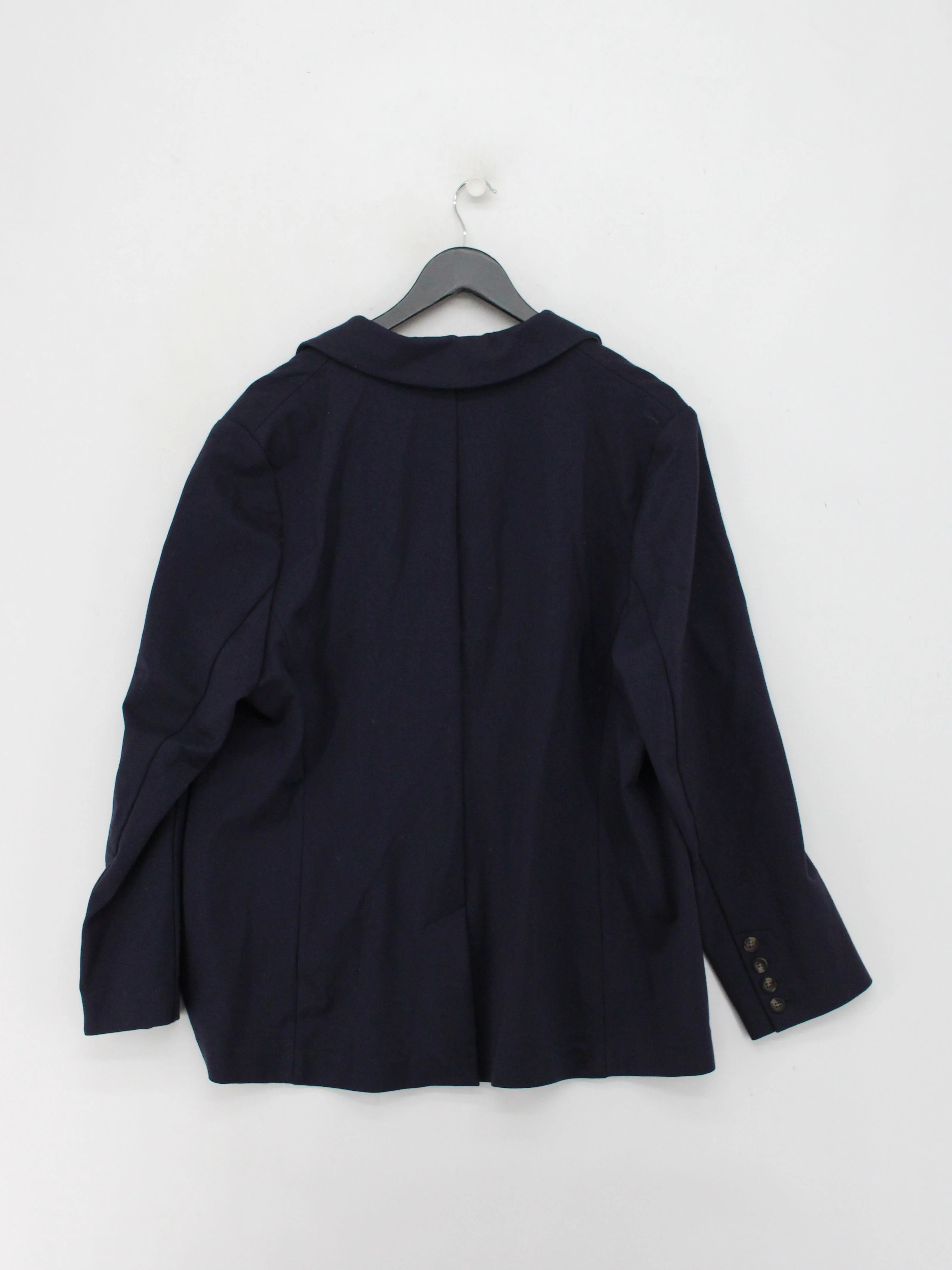 Boden Women's Blazer UK 16 Blue Viscose with Polyamide, Elastane Overcoat - Image 2