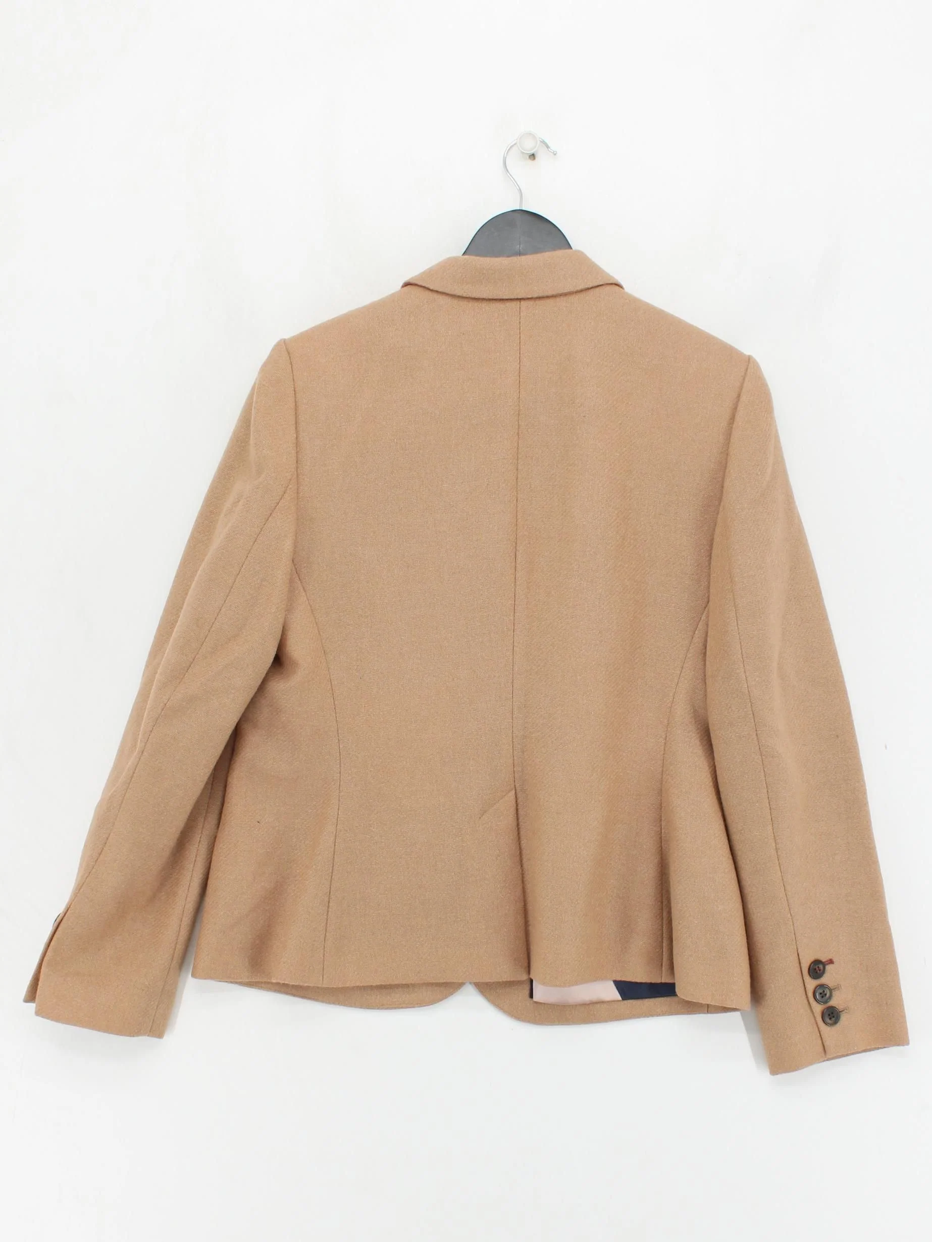 Boden Women's Blazer UK 16 Tan Wool with Polyester Overcoat - Image 2
