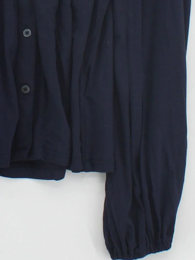 Boden Women's Blouse M Blue Viscose with Elastane Long Sleeve High Neck Basic - Image 4