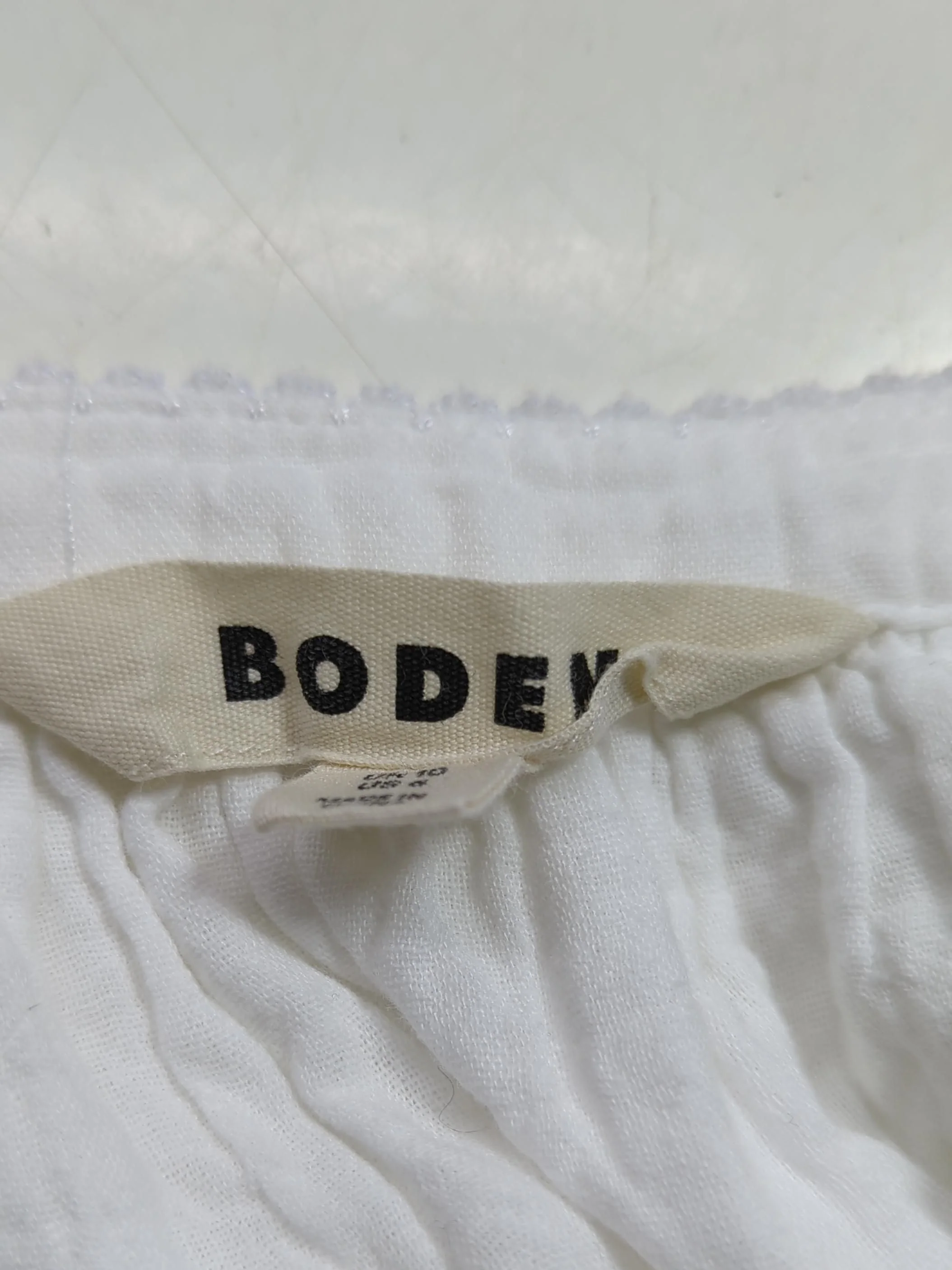 Boden Women's Blouse UK 10 White 100% Cotton Long Sleeve Collared Basic - Image 5