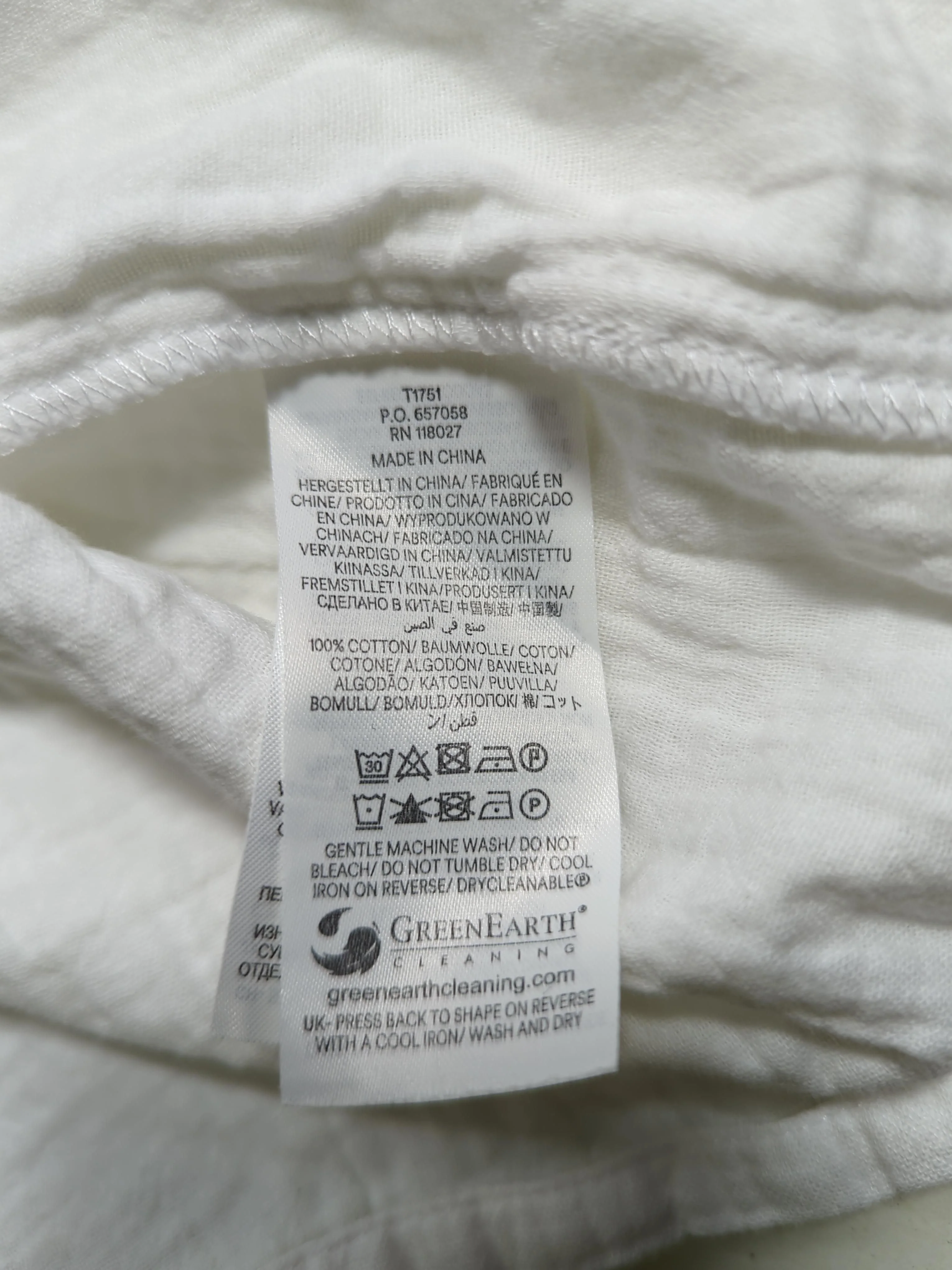 Boden Women's Blouse UK 10 White 100% Cotton Long Sleeve Collared Basic - Image 6