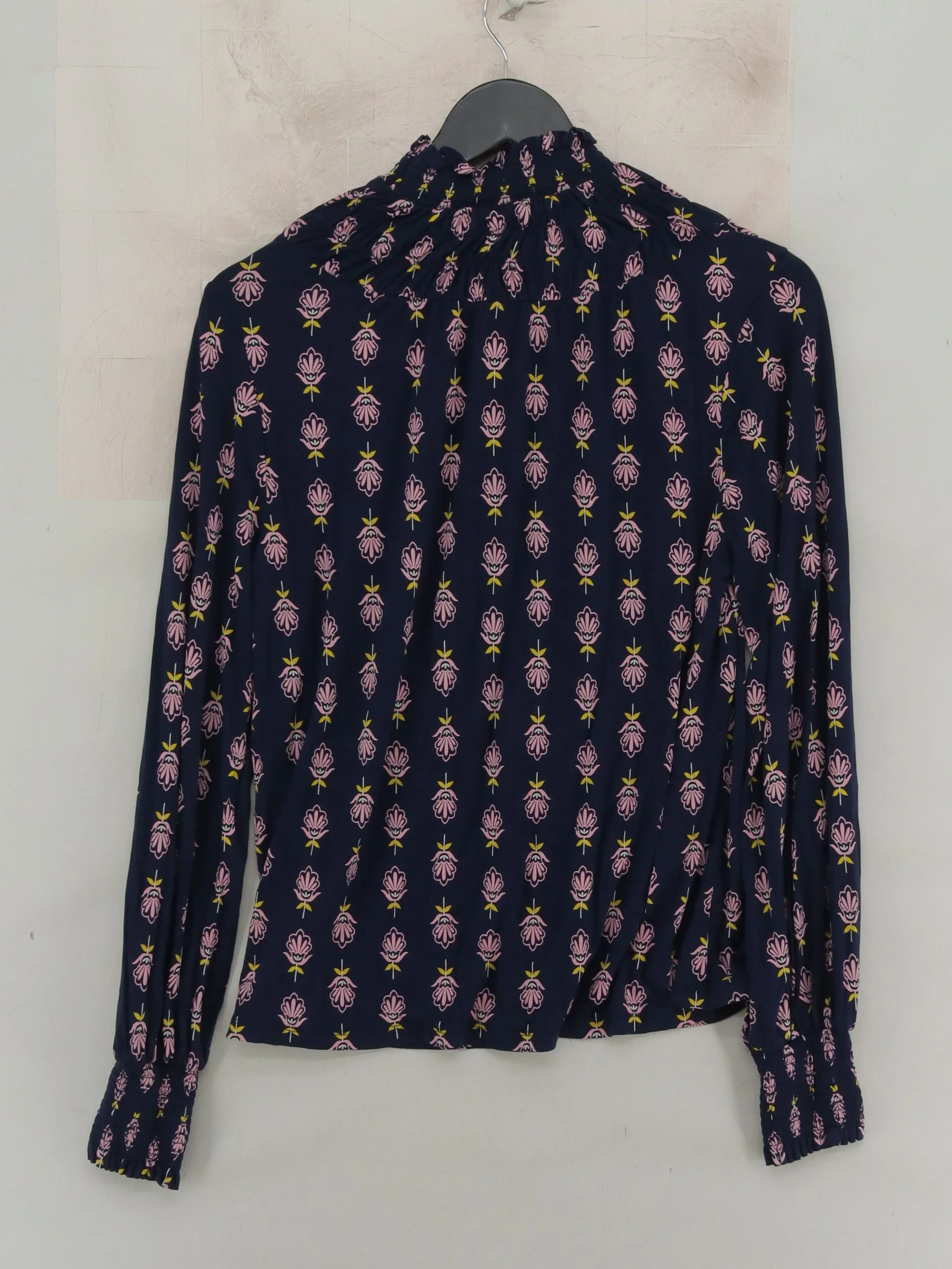 Boden Women's Blouse UK 14 Blue Viscose with Elastane Basic - Image 2