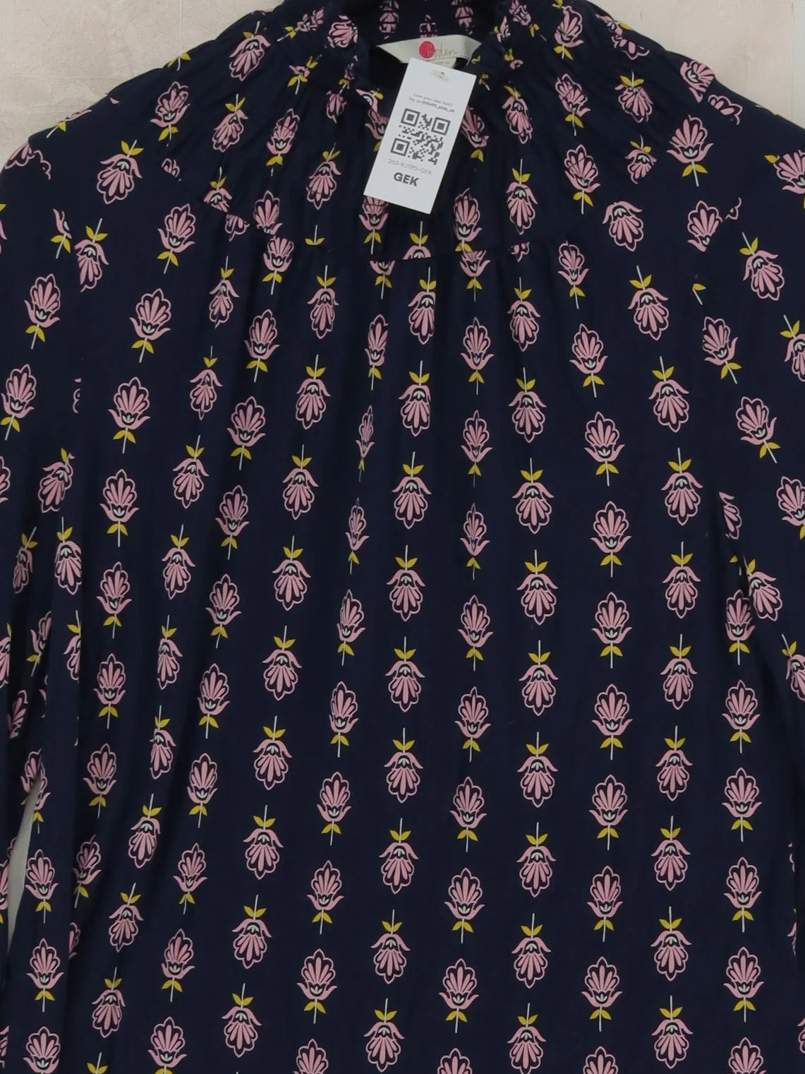 Boden Women's Blouse UK 14 Blue Viscose with Elastane Basic - Image 3