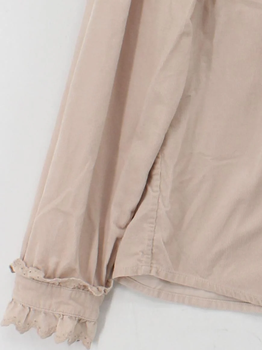 Boden Women's Blouse UK 14 Cream Cotton with Polyester Basic - Image 4