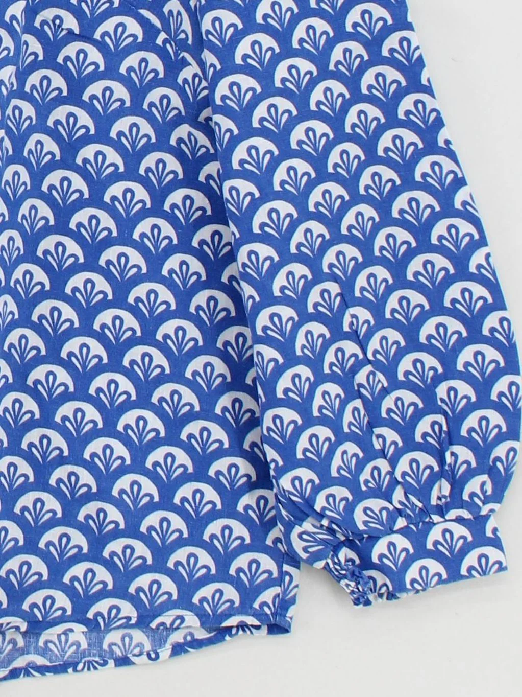 Boden Women's Blouse UK 22 Blue 100% Linen Long Sleeve Round Neck Basic - Image 4