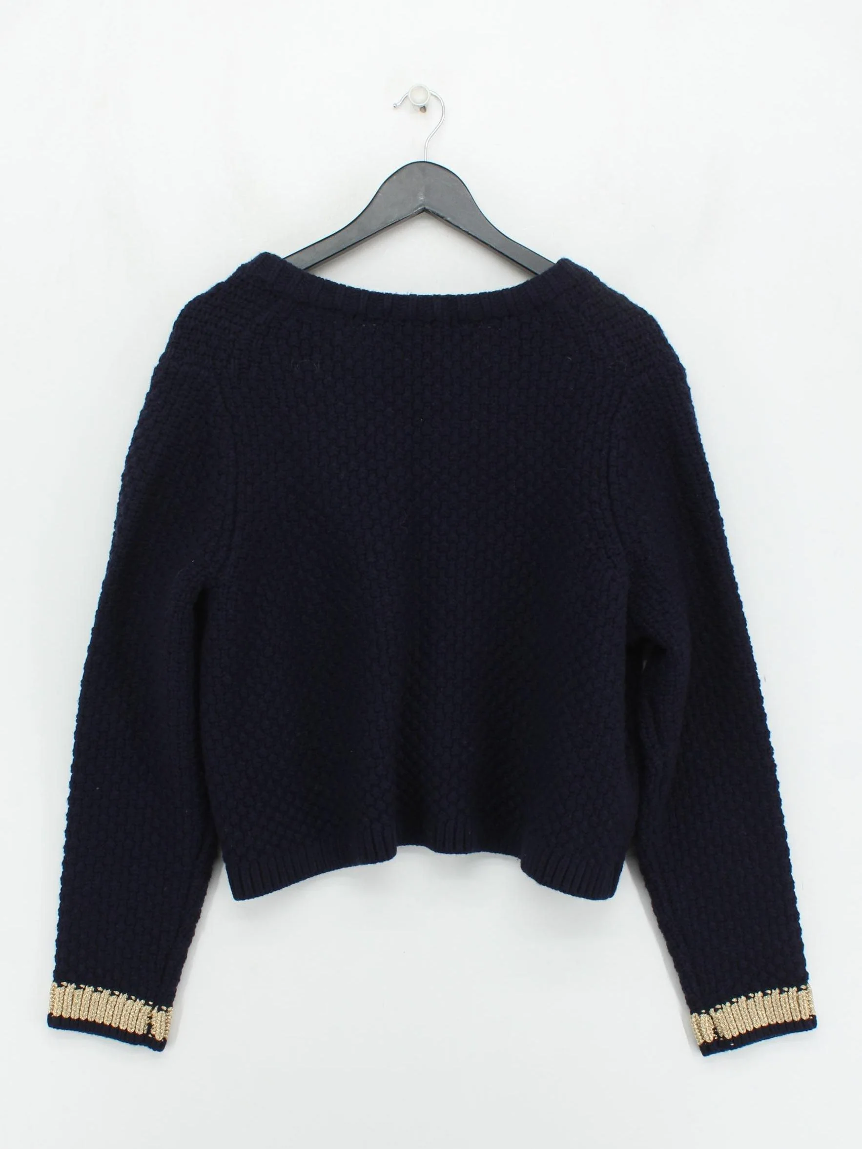 Boden Women's Cardigan L Blue Wool with Polyamide, Polyester, Other Cardigan - Image 2