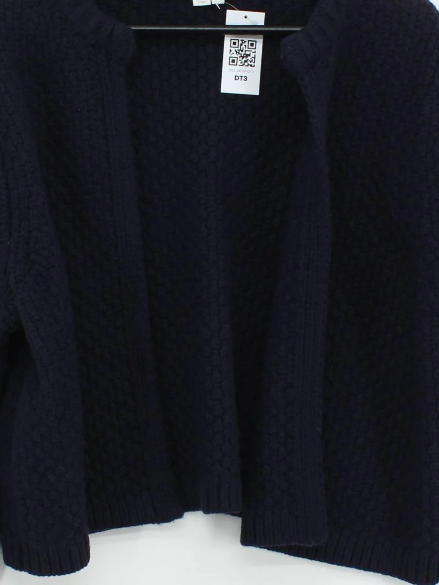 Boden Women's Cardigan L Blue Wool with Polyamide, Polyester, Other Cardigan - Image 3