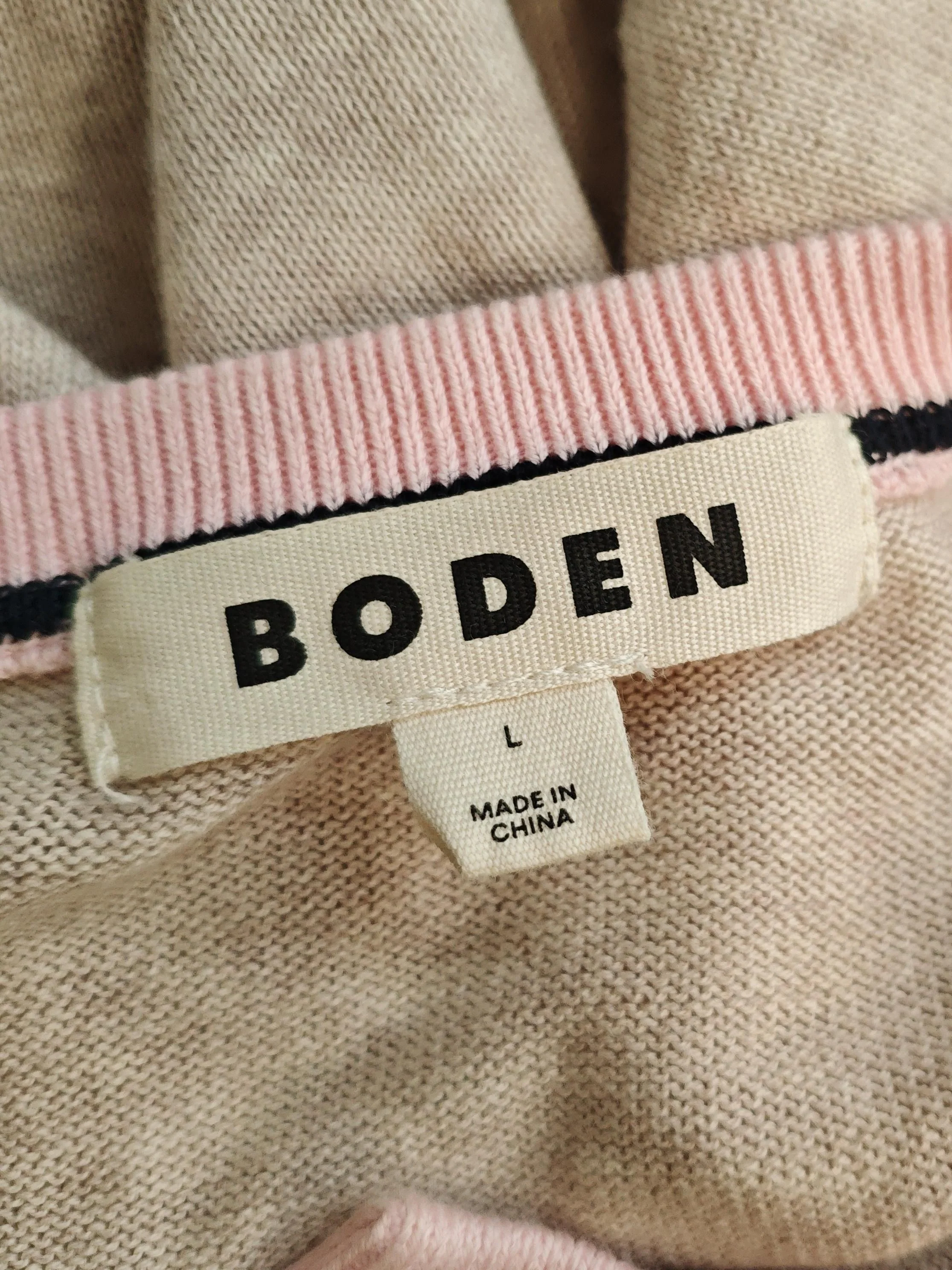 Boden Women's Cardigan L Multi 100% Cotton Round Neck Cardigan - Image 5