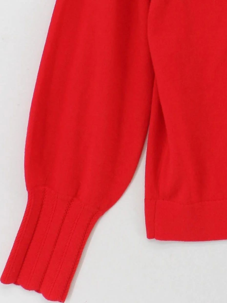 Boden Women's Cardigan L Red Wool with Cotton Round Neck Cardigan New with tags - Image 4