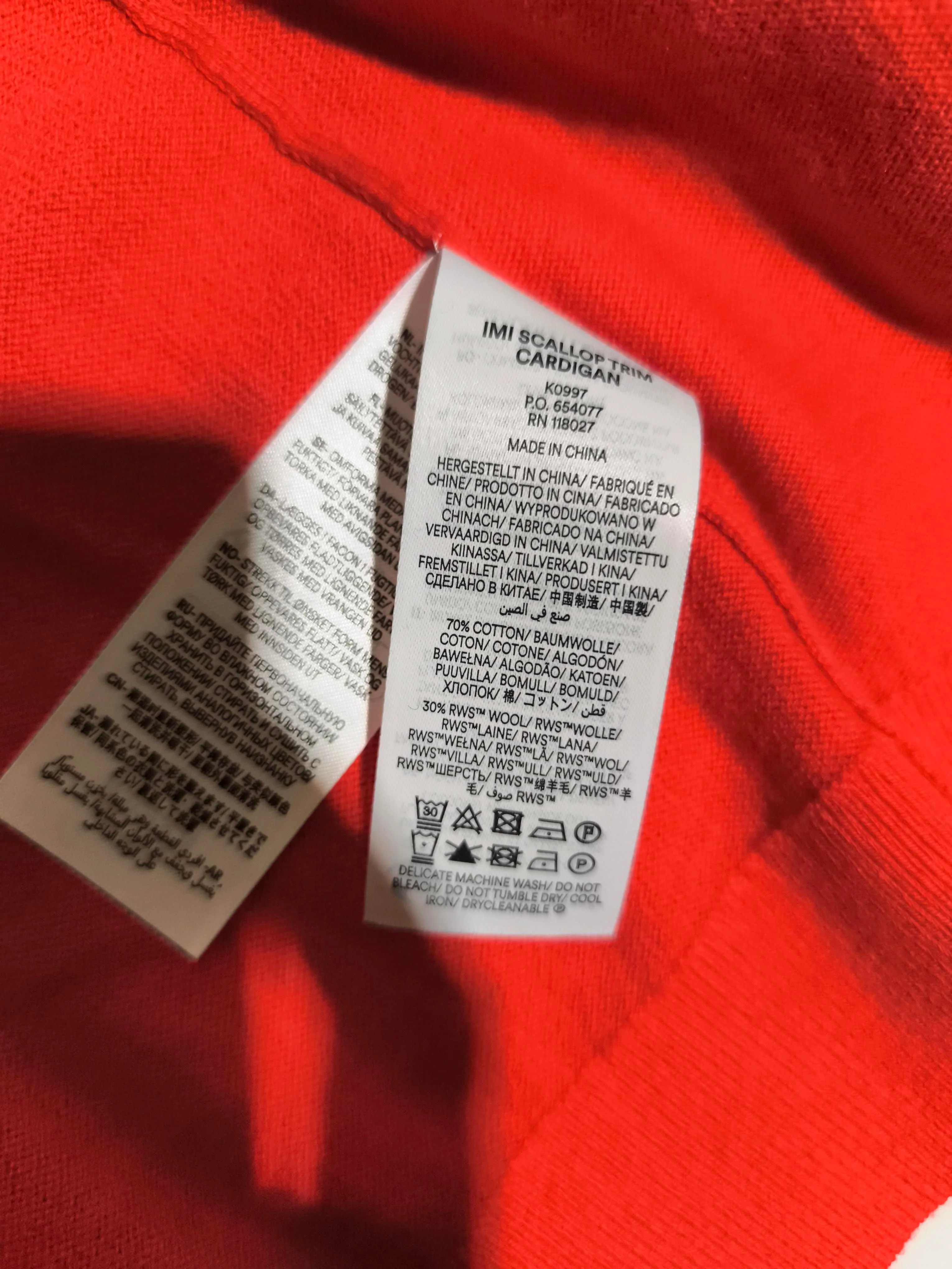 Boden Women's Cardigan L Red Wool with Cotton Round Neck Cardigan New with tags - Image 6