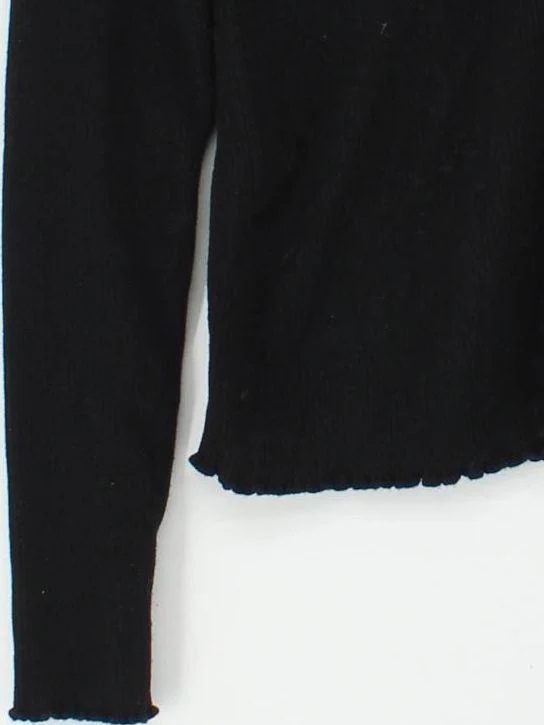 Boden Women's Cardigan M Black Cotton with Polyamide, Elastane Collared Cardigan - Image 4
