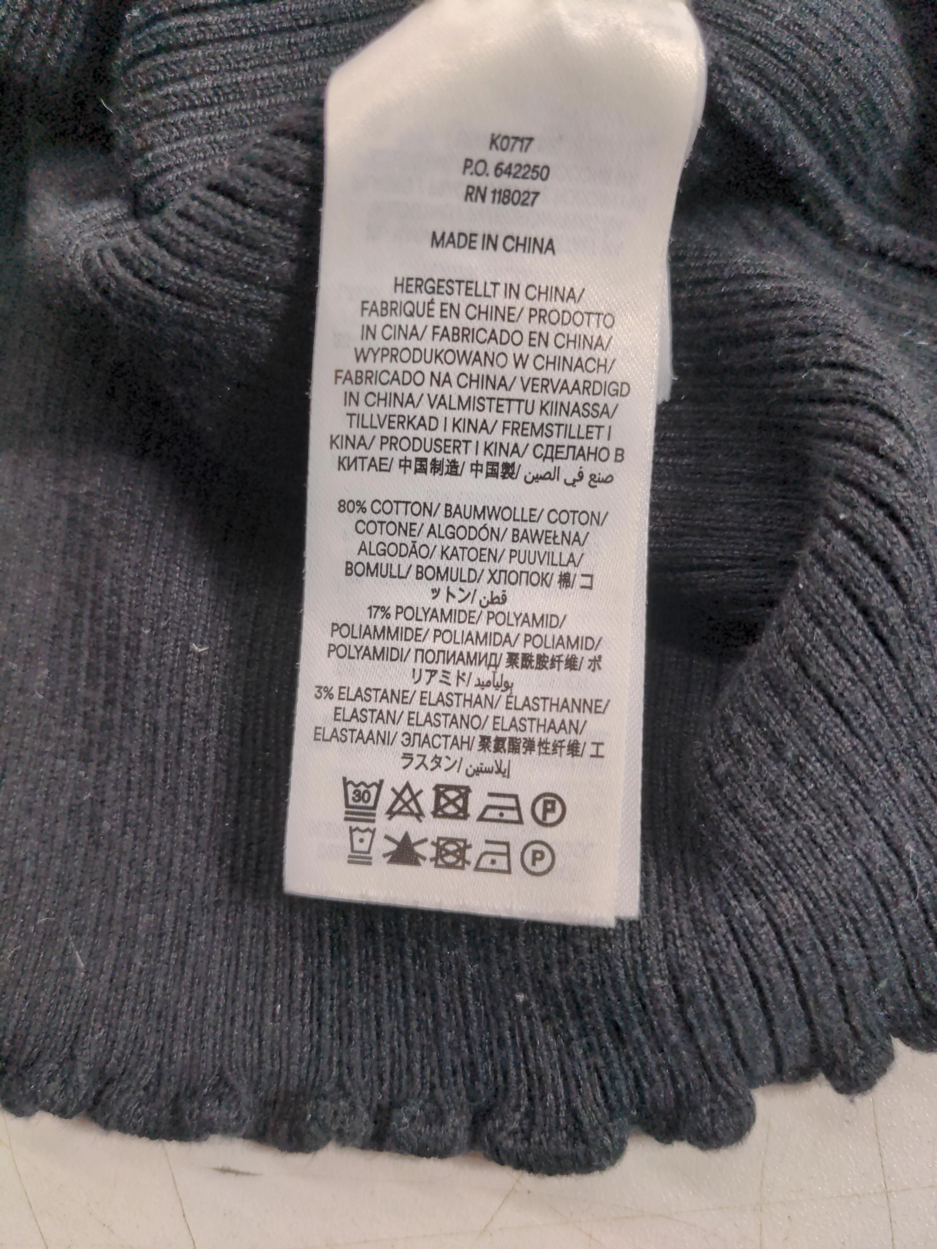Boden Women's Cardigan M Black Cotton with Polyamide, Elastane Collared Cardigan - Image 7