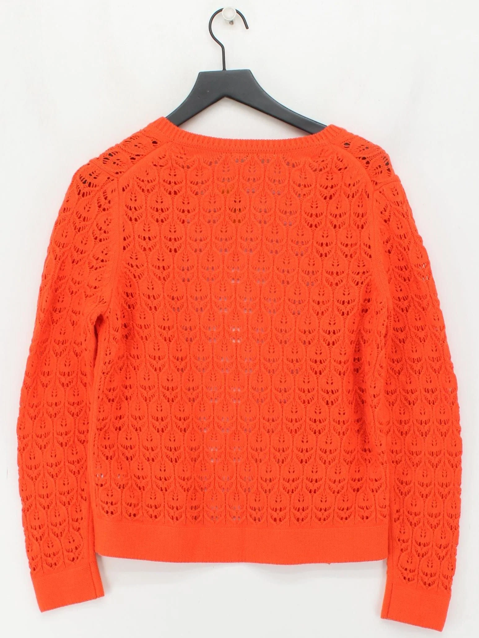 Boden Women's Cardigan M Orange 100% Cotton Round Neck Cardigan - Image 2