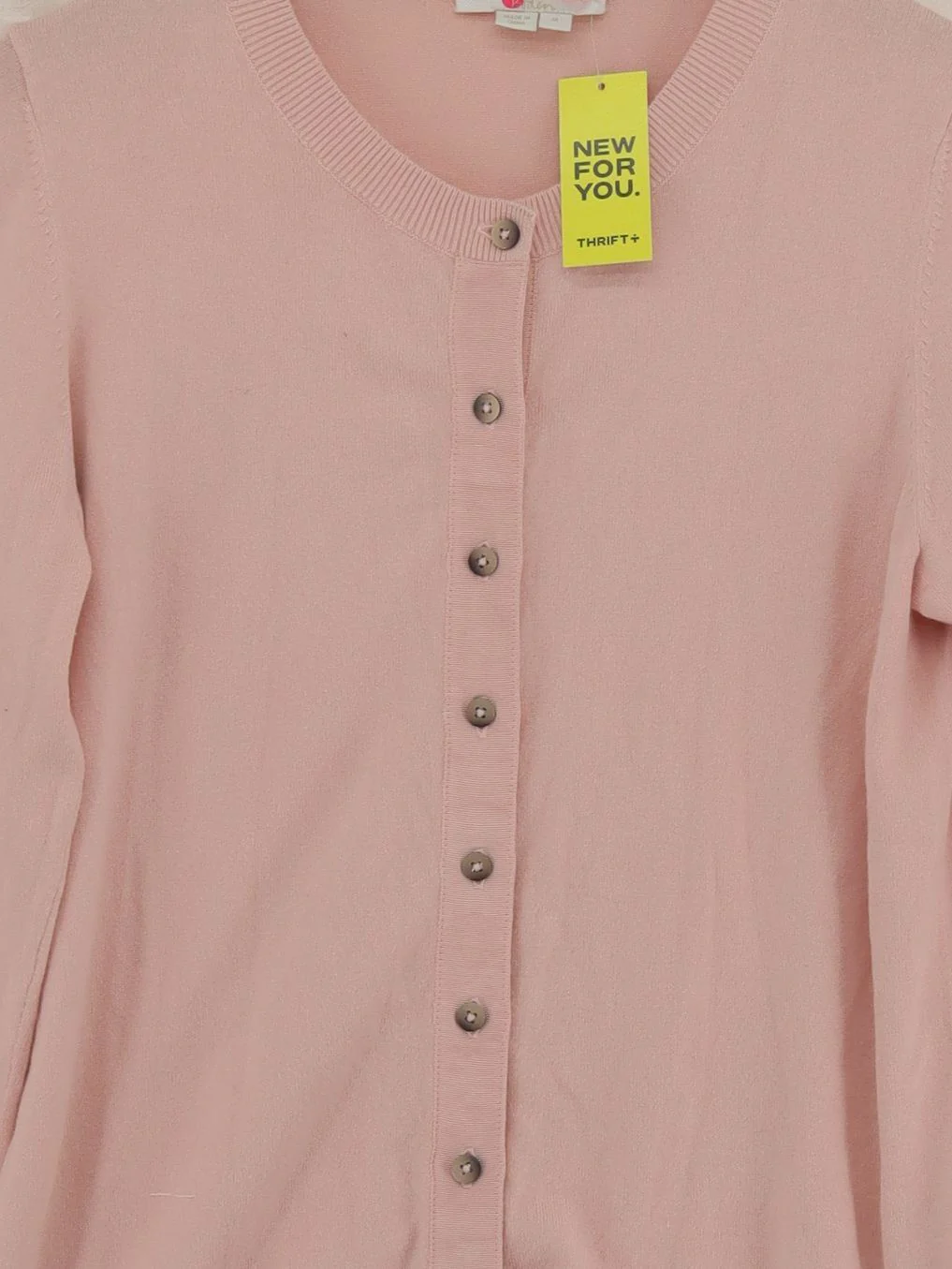 Boden Women's Cardigan M Pink Cotton with Polyamide, Elastane Cardigan - Image 3