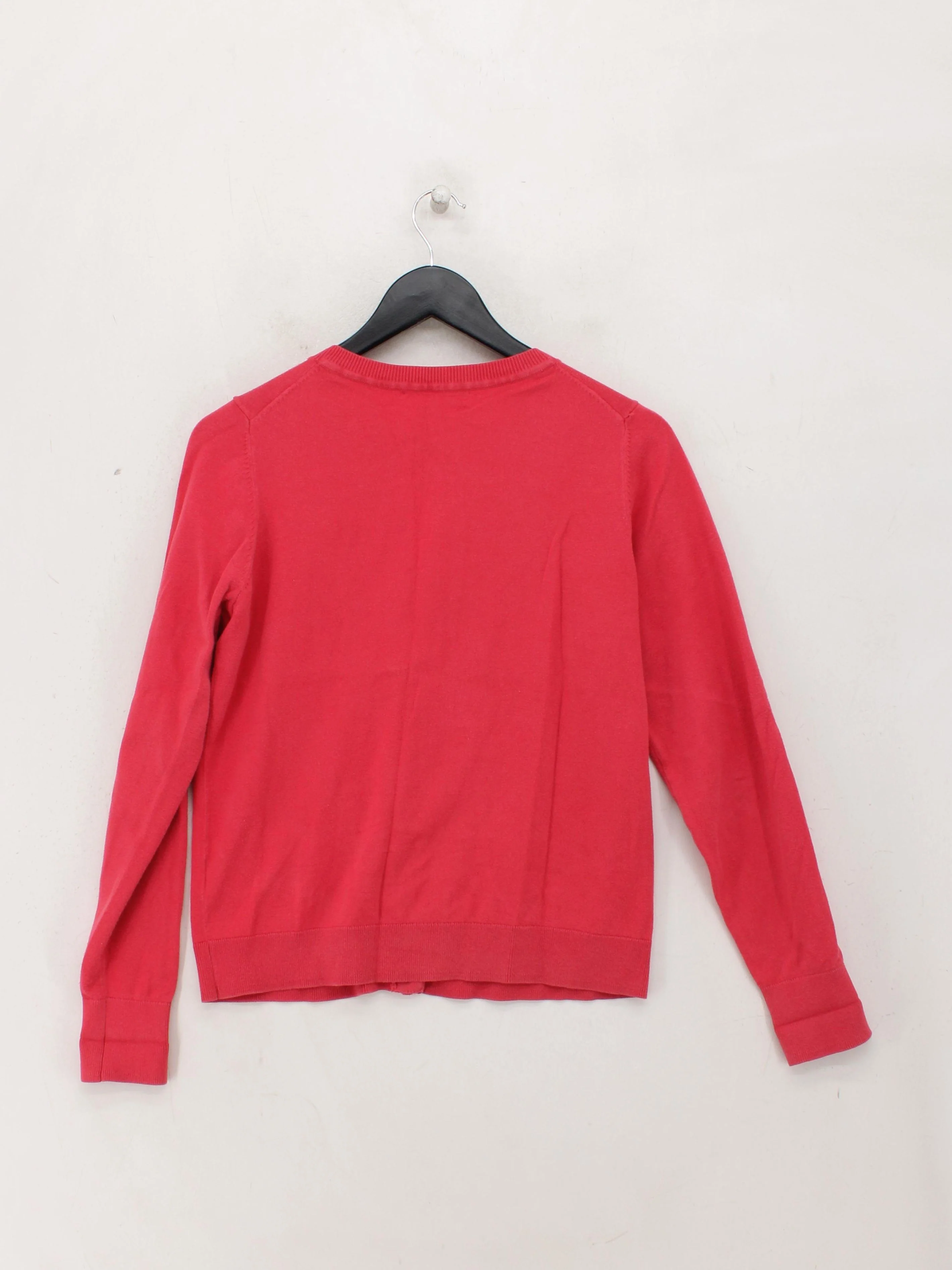 Boden Women's Cardigan M Red Cotton with Polyamide, Elastane Round Neck Cardigan - Image 2