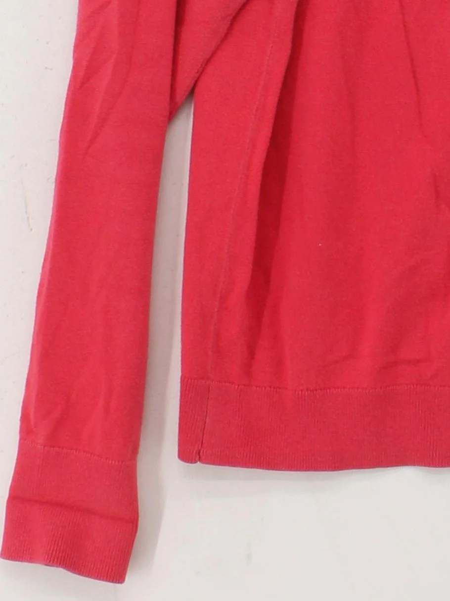 Boden Women's Cardigan M Red Cotton with Polyamide, Elastane Round Neck Cardigan - Image 4