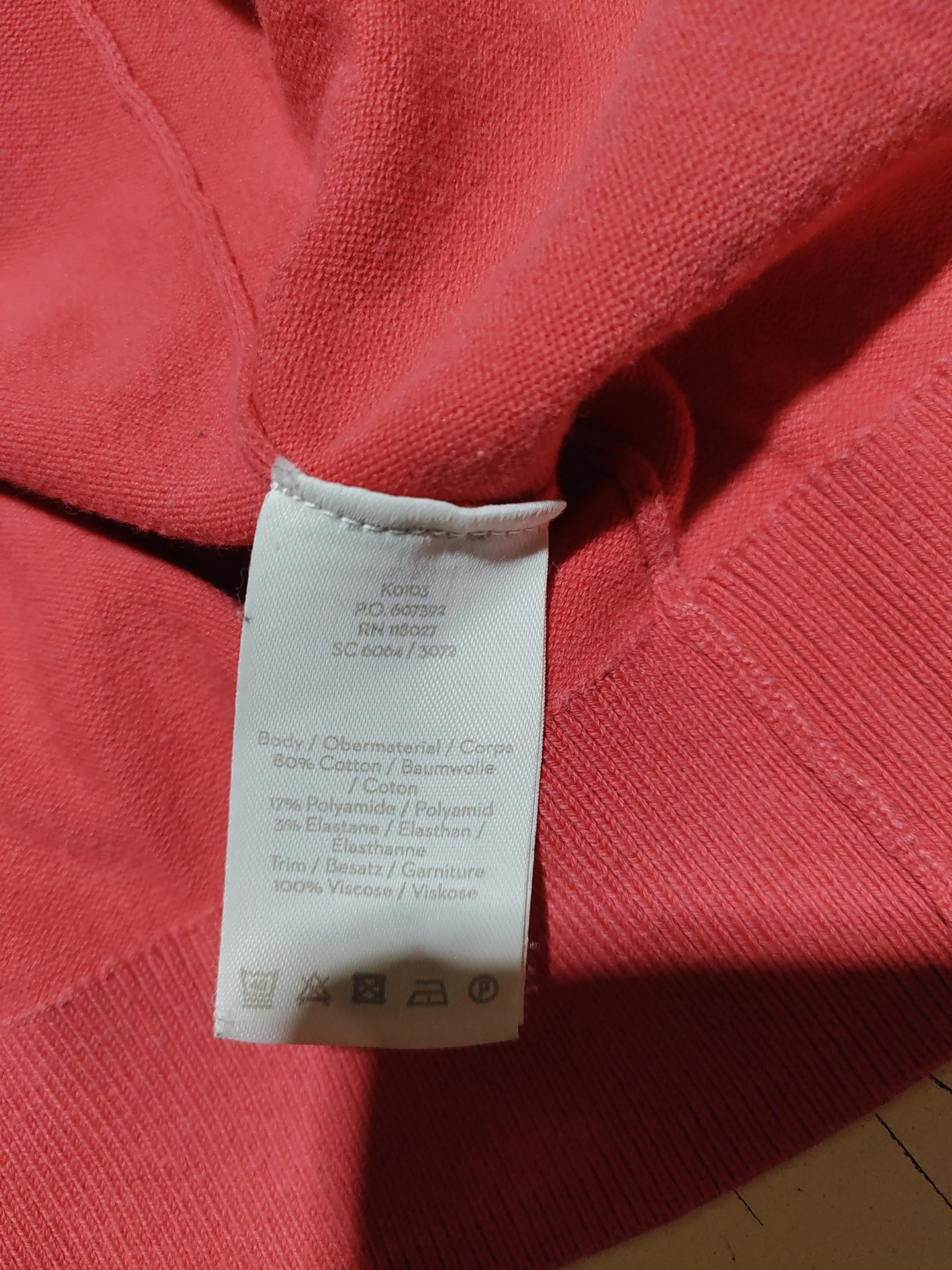 Boden Women's Cardigan M Red Cotton with Polyamide, Elastane Round Neck Cardigan - Image 6