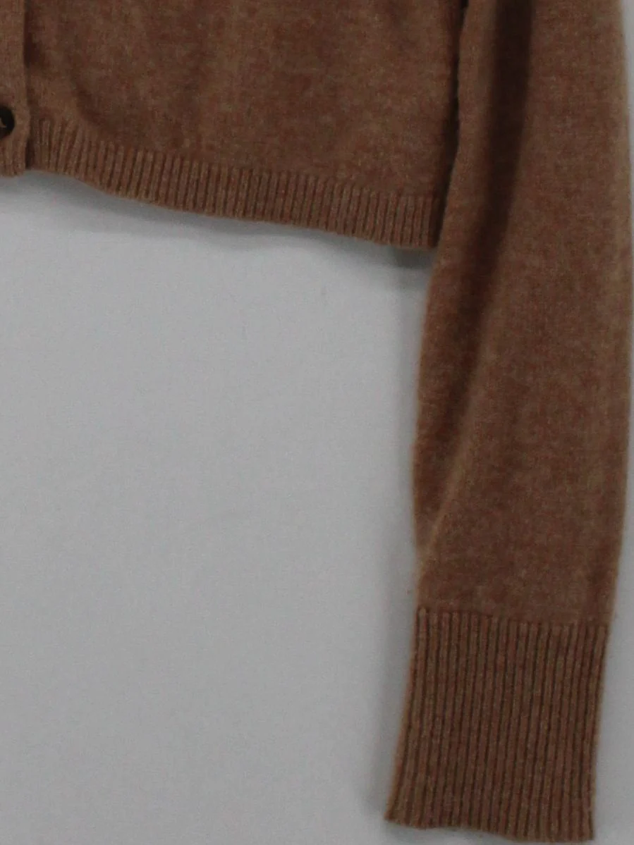 Boden Women's Cardigan S Brown 100% Wool Round Neck Cardigan - Image 4
