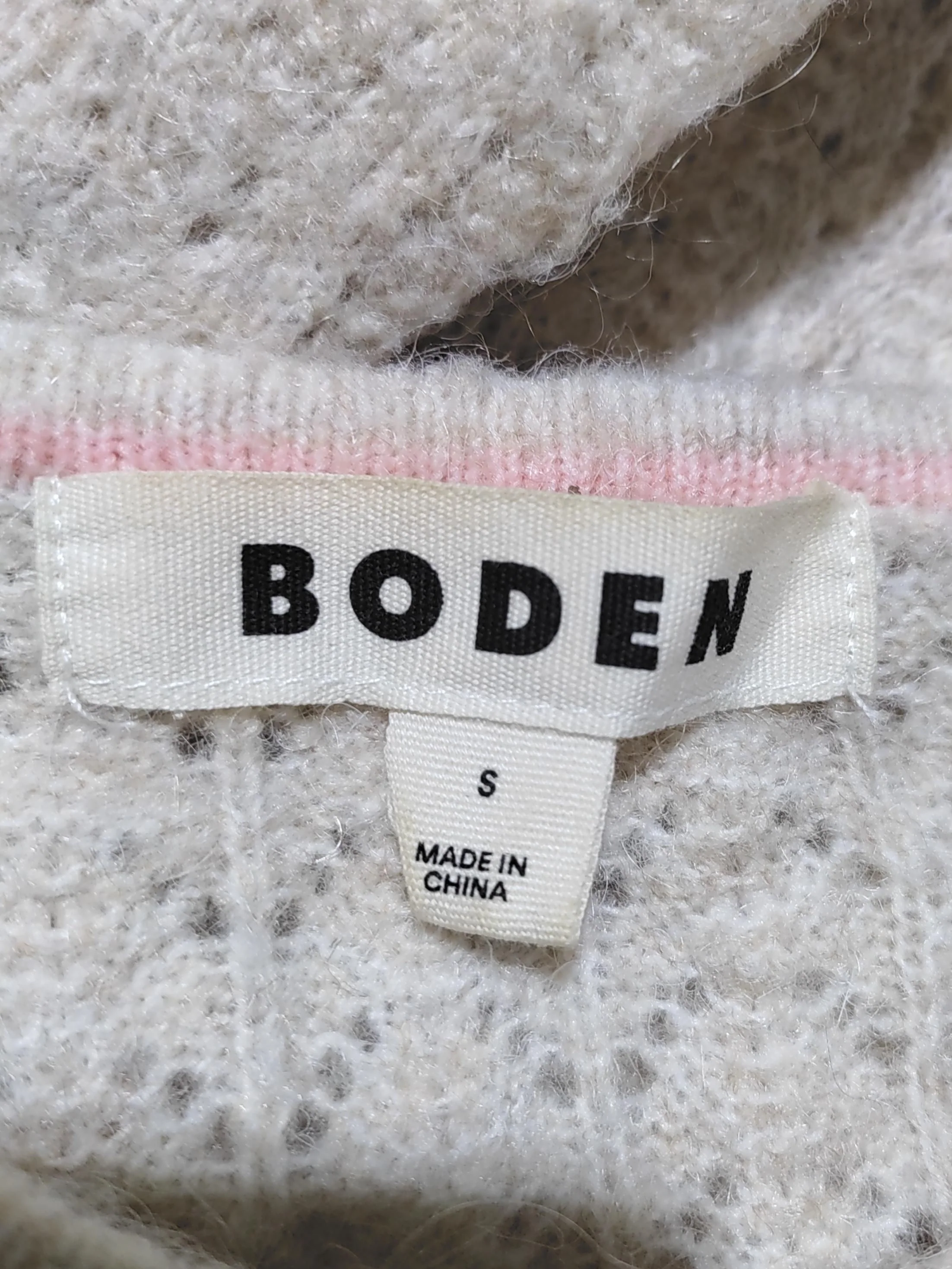 Boden Women's Cardigan S Cream Polyester - Image 6