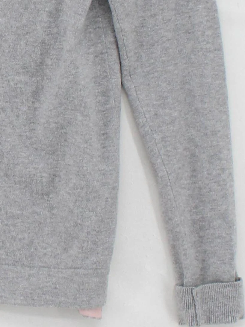 Boden Women's Cardigan S Grey Cotton with Nylon, Elastane Round Neck Cardigan - Image 4