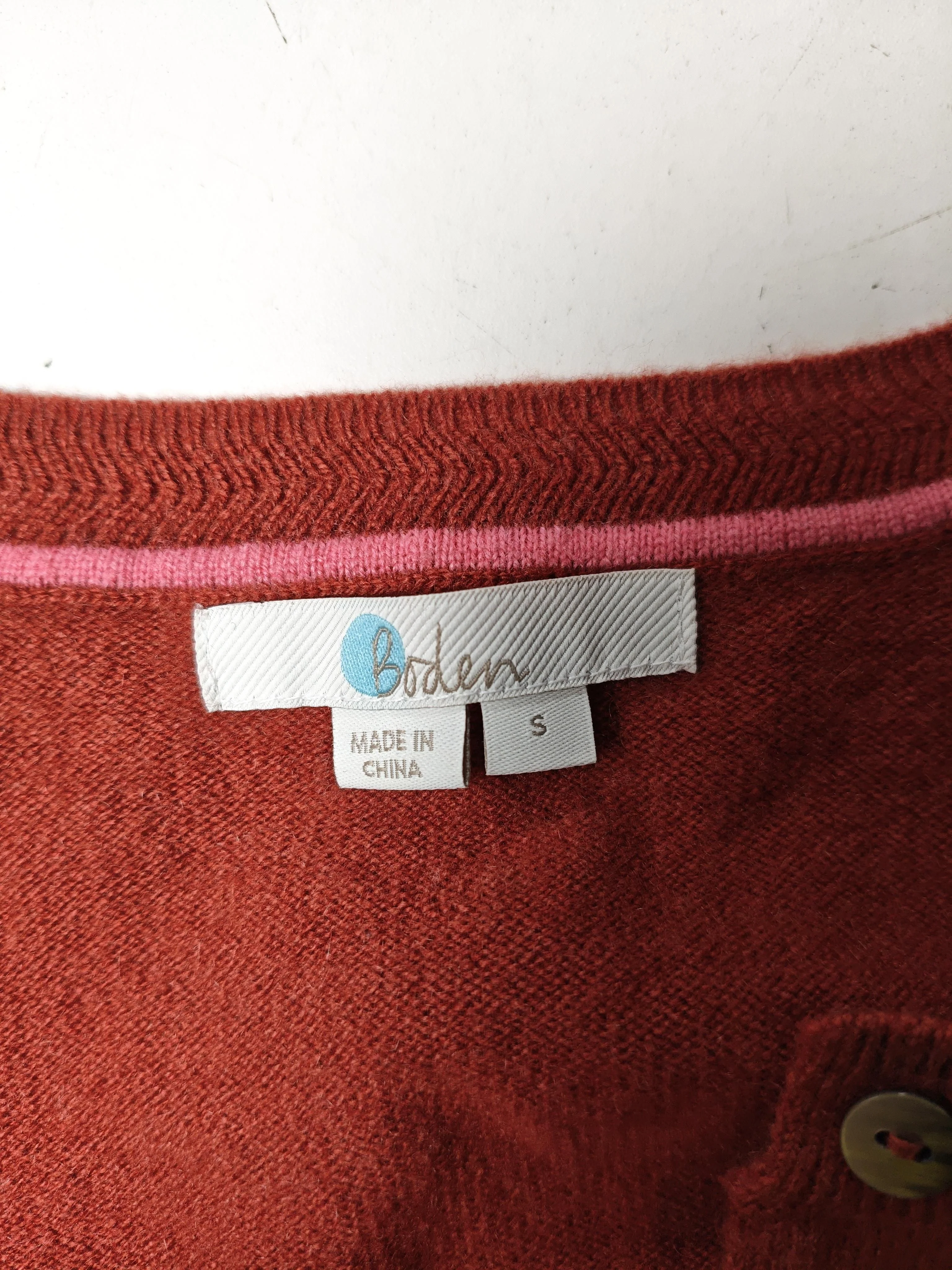 Boden Women's Cardigan S Red 100% Cashmere Round Neck Cardigan - Image 5