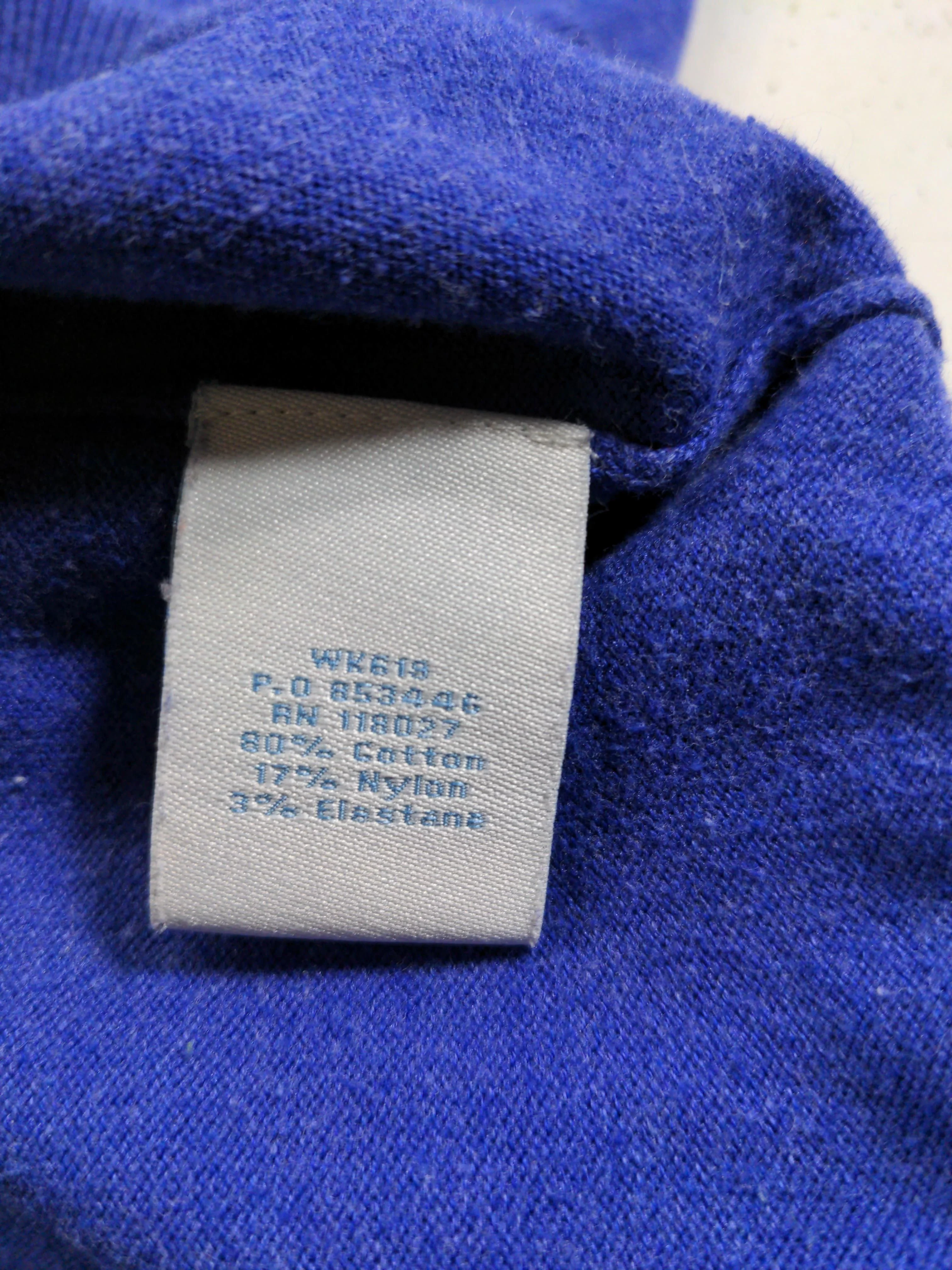 Boden Women's Cardigan UK 10 Blue Cotton with Nylon, Elastane V-Neck Cardigan - Image 6