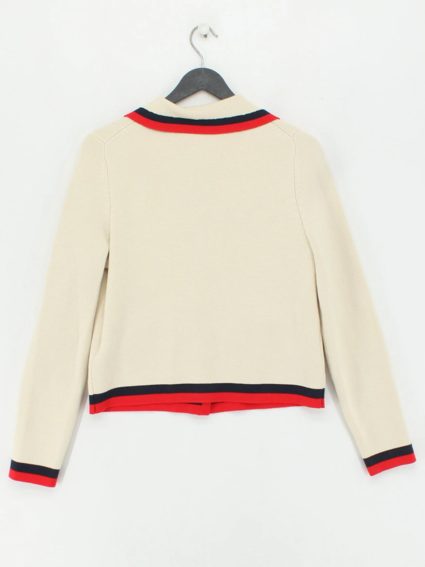 Boden Women's Cardigan UK 10 Cream 100% Cotton Collared Cardigan - Image 2