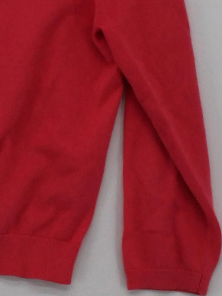Boden Women's Cardigan UK 10 Red Cotton with Nylon, Elastane Round Neck Cardigan - Image 4
