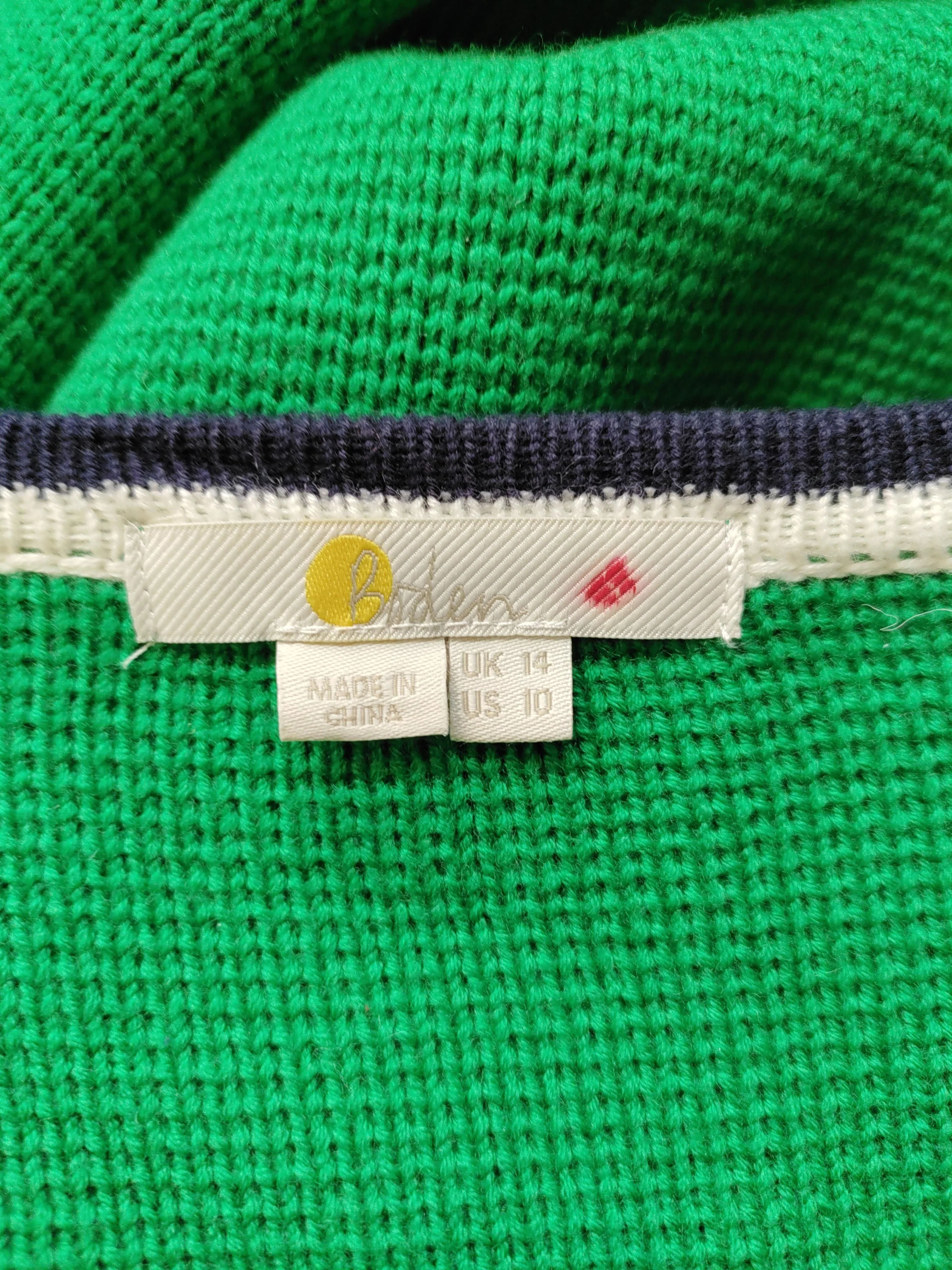 Boden Women's Cardigan UK 14 Green Cotton with Polyamide, Wool Cardigan - Image 5
