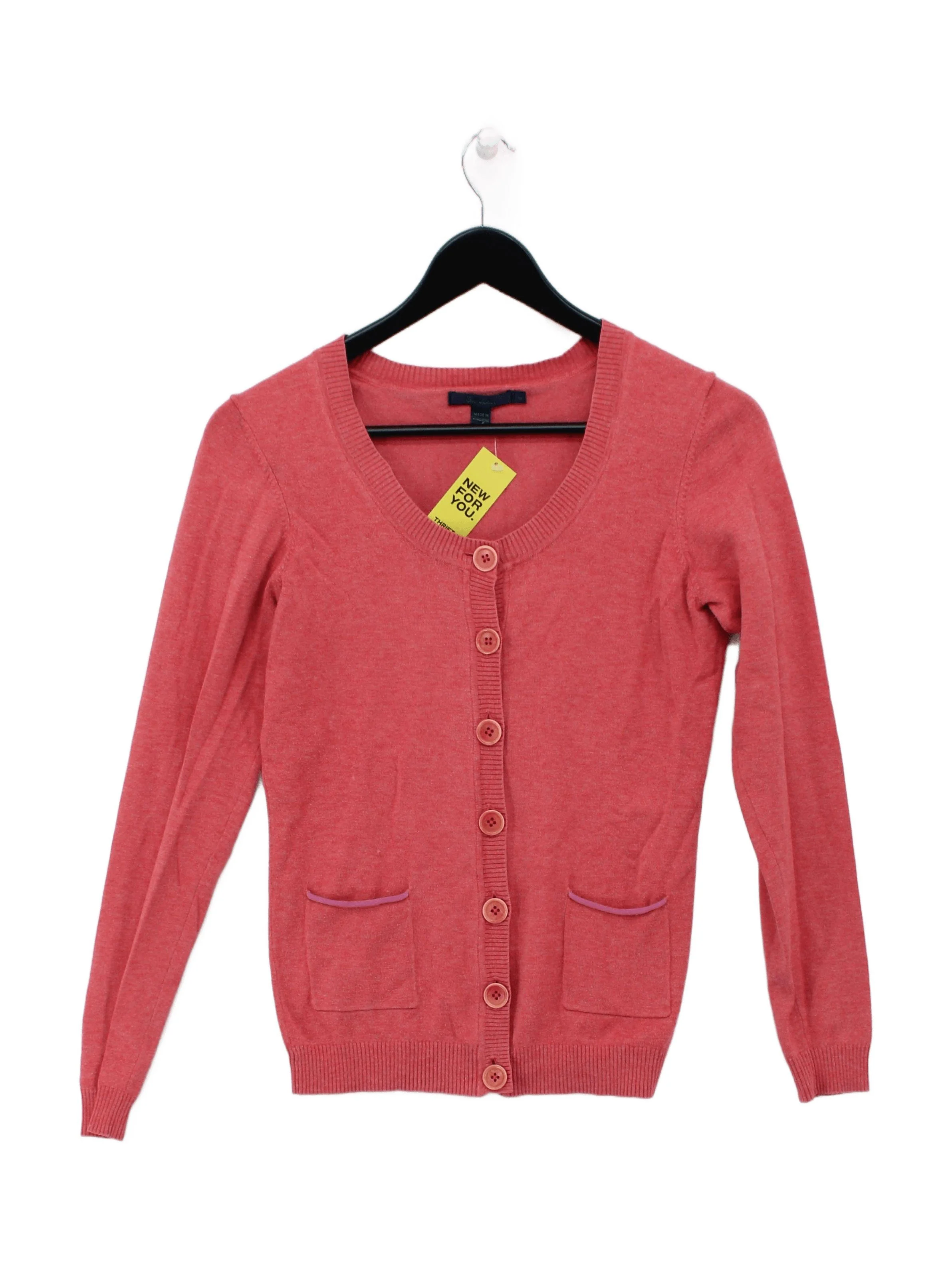 Boden Women's Cardigan UK 8 Red 100% Other Round Neck Cardigan