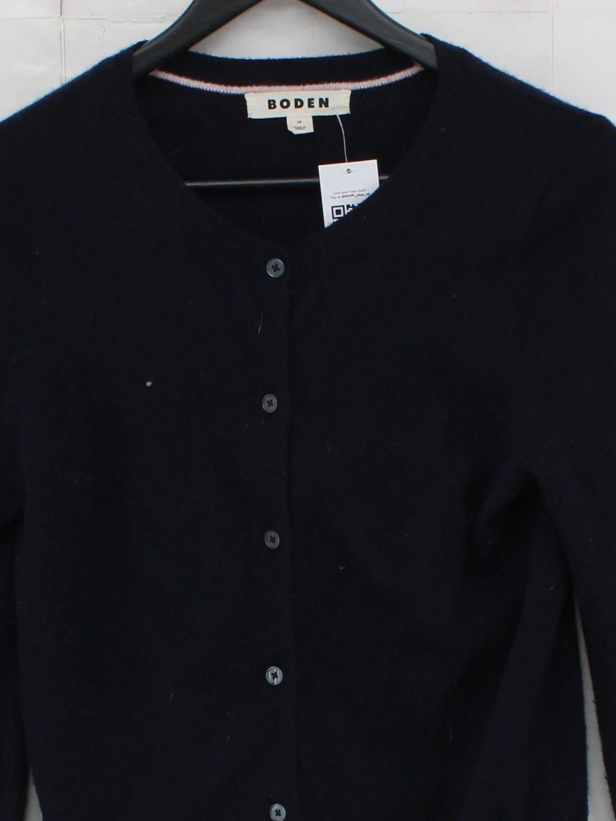 Boden Women's Cardigan XS Blue 100% Cashmere Round Neck Cardigan - Image 3