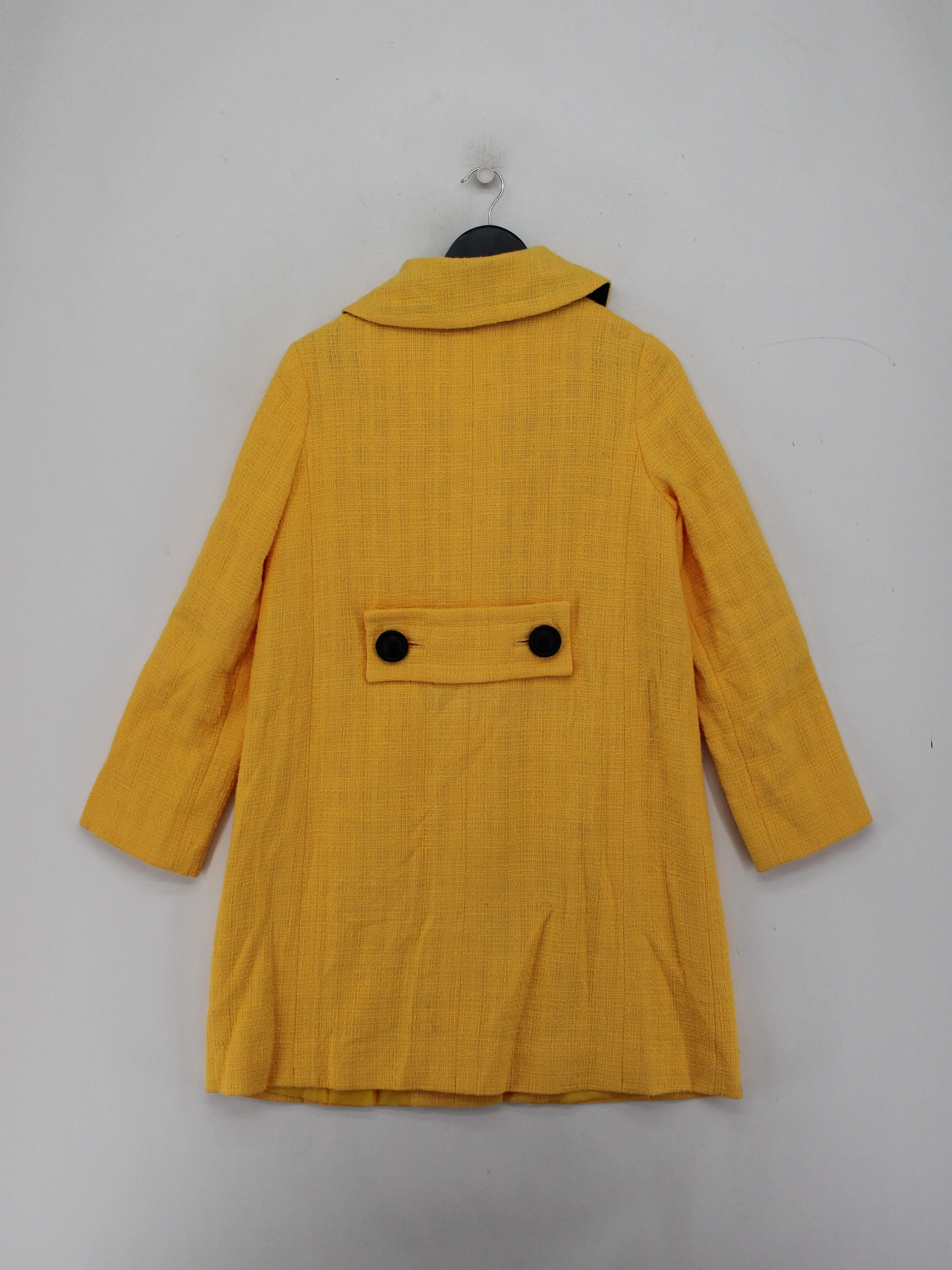 Boden Women's Coat UK 10 Yellow Cotton with Polyester Overcoat - Image 2