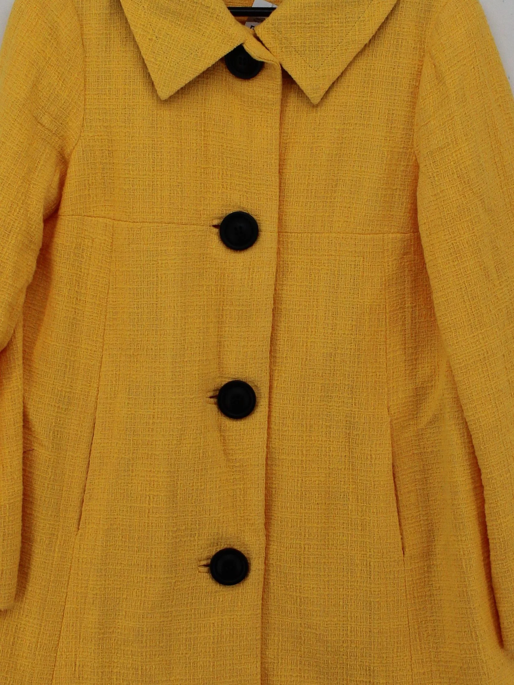 Boden Women's Coat UK 10 Yellow Cotton with Polyester Overcoat - Image 3
