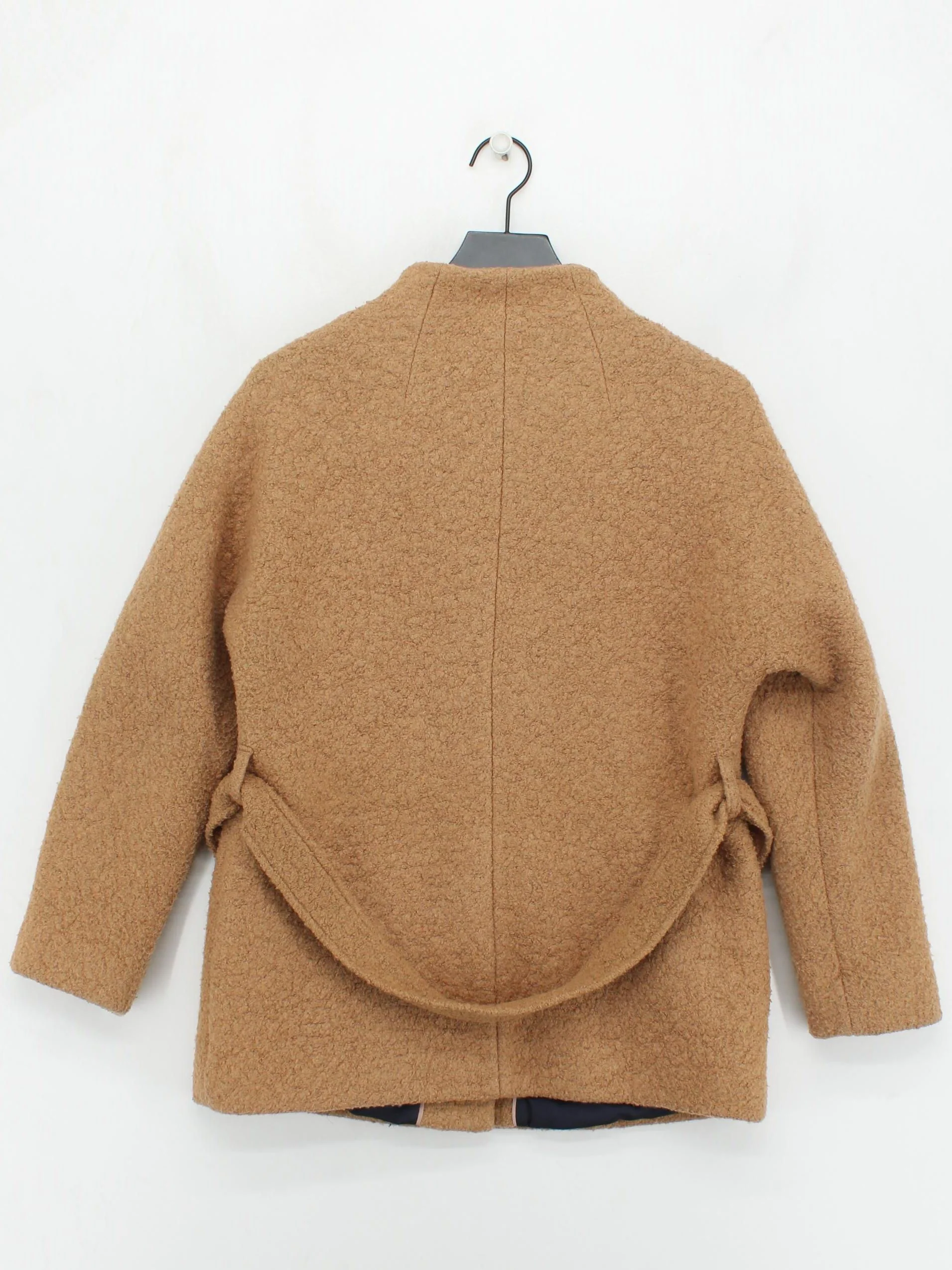 Boden Women's Coat UK 14 Tan Wool with Polyester, Elastane Overcoat - Image 2