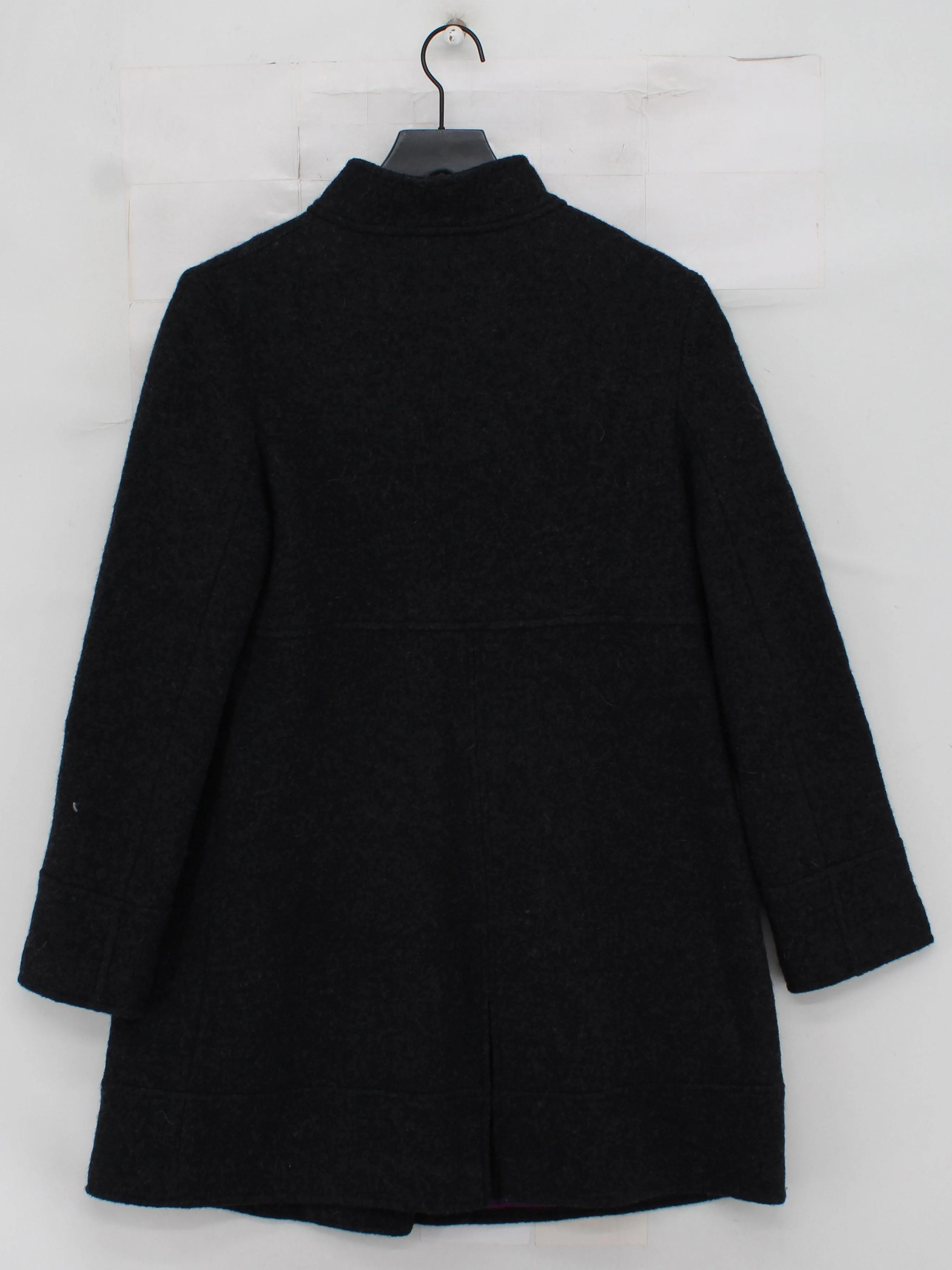 Boden Women's Coat UK 16 Grey Wool with Cotton, Polyester Overcoat - Image 2