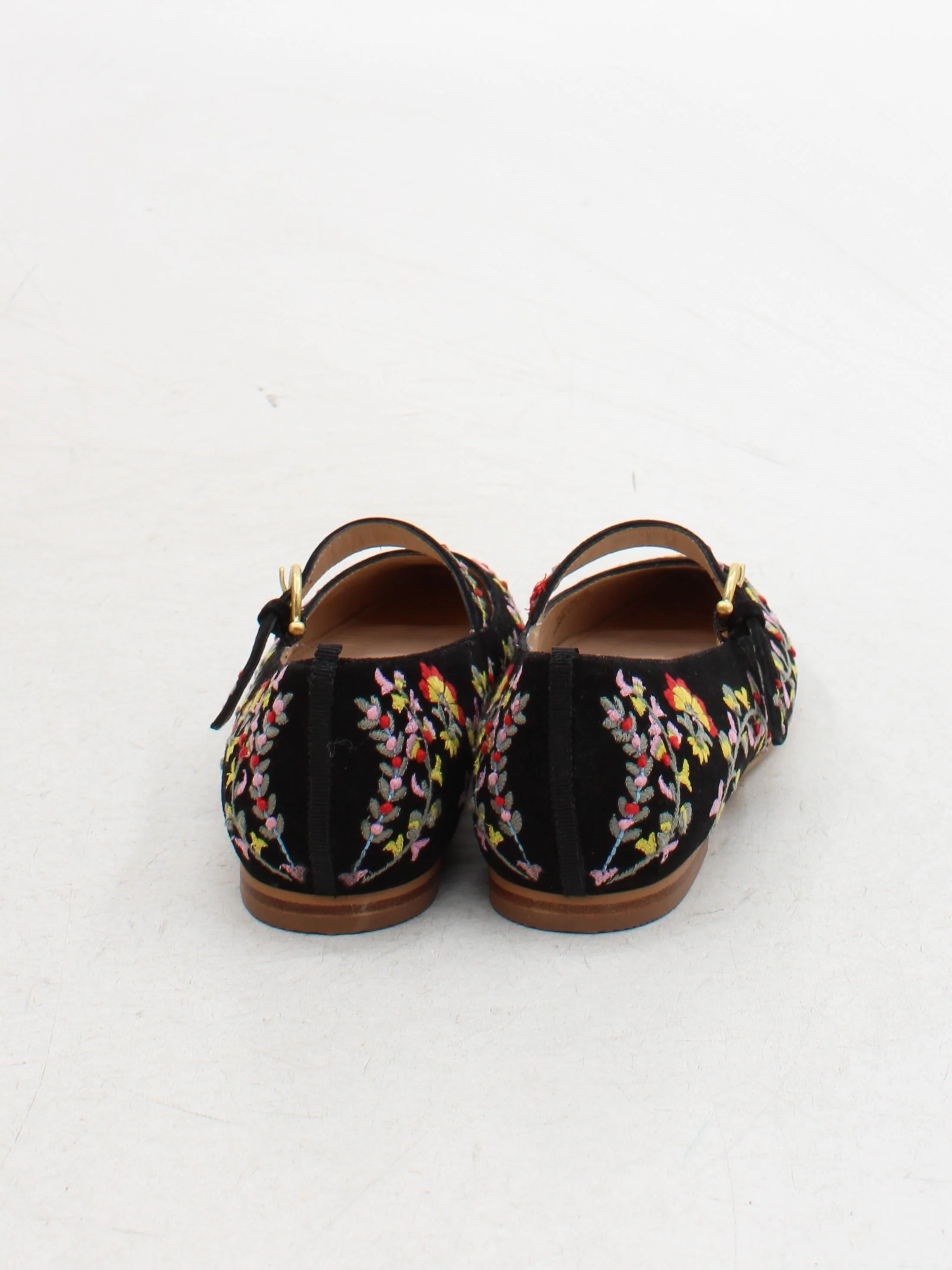 Boden Women's Flat Shoes UK 5 Multi Floral 100% Suede Mary Jane - Image 3