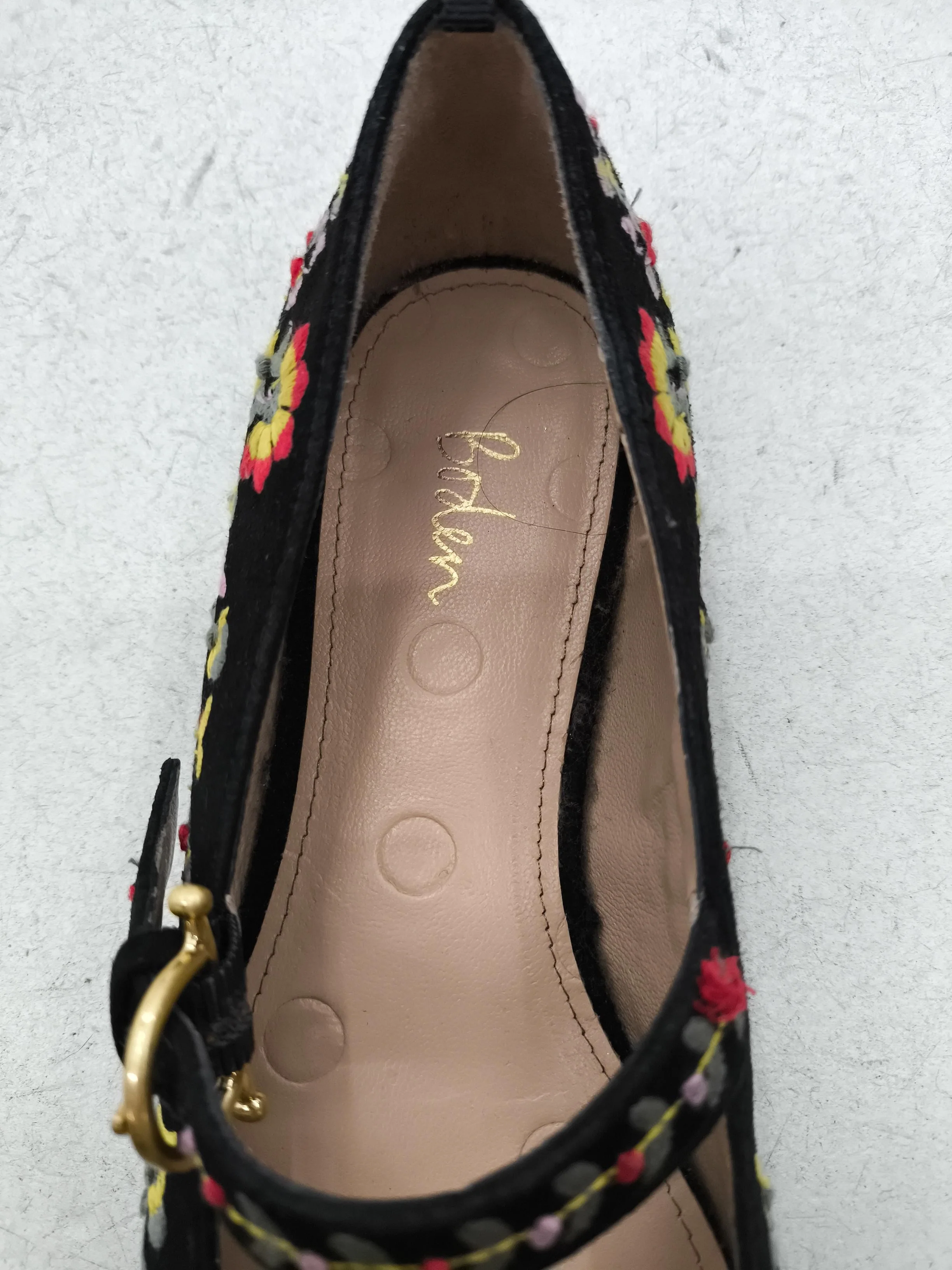 Boden Women's Flat Shoes UK 5 Multi Floral 100% Suede Mary Jane - Image 6