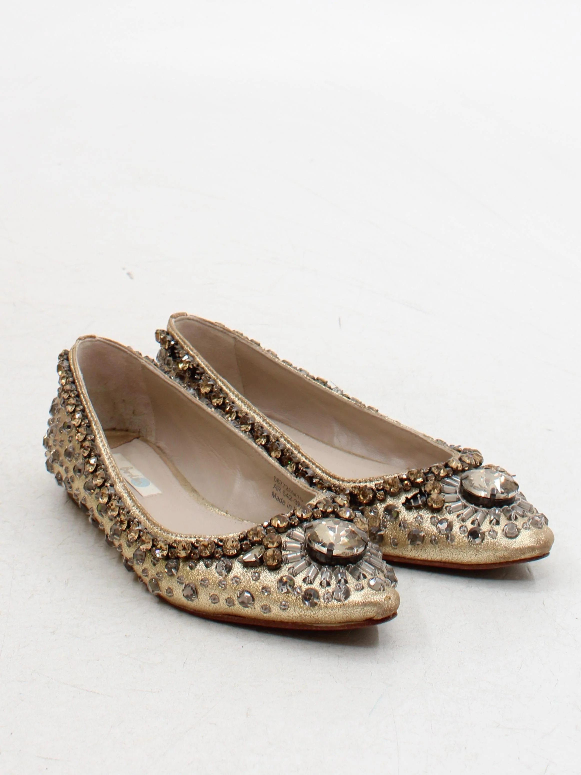Boden Women's Flat Shoes UK 6 Gold 100% Leather Ballet - Image 4
