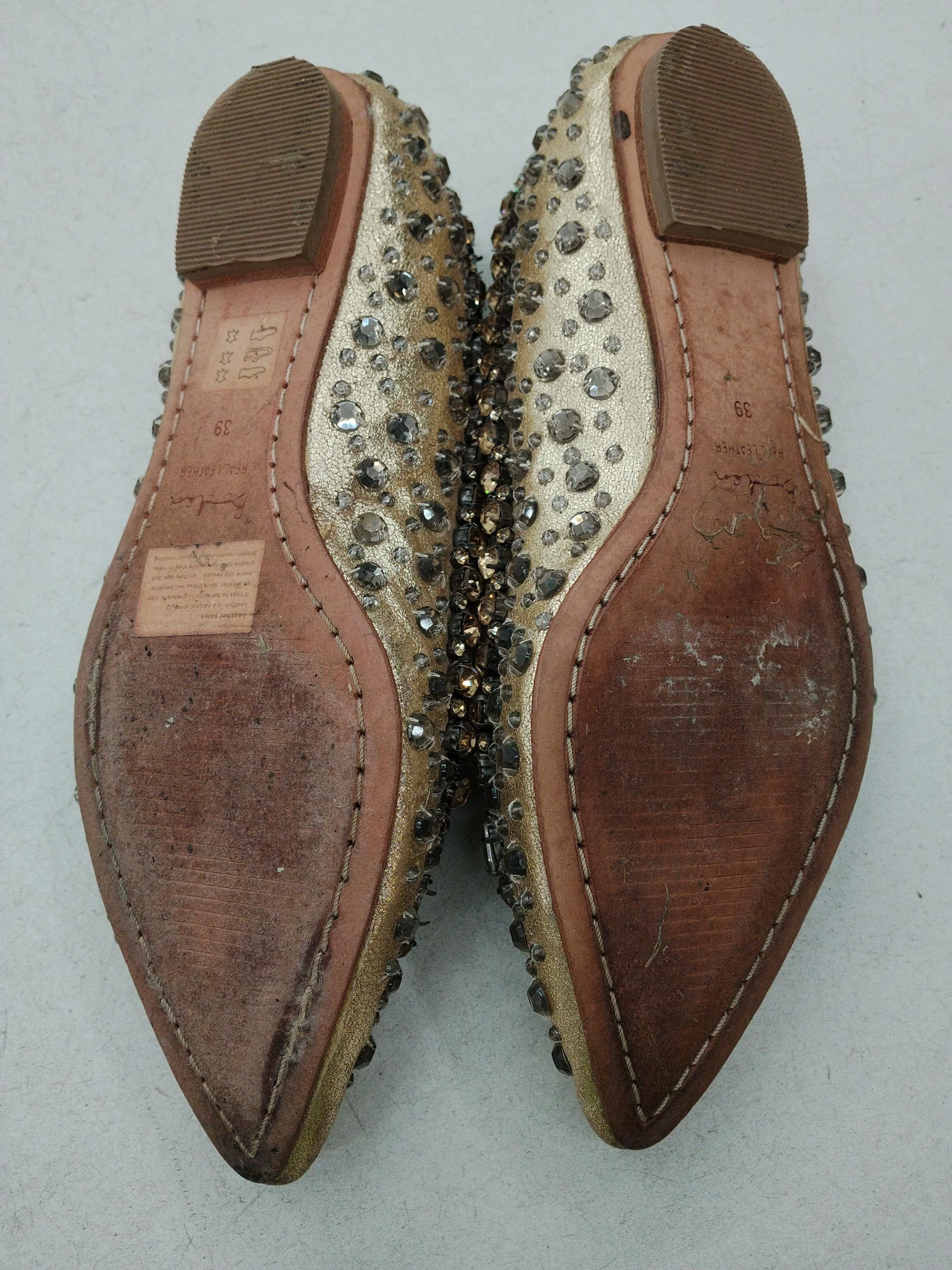 Boden Women's Flat Shoes UK 6 Gold 100% Leather Ballet - Image 7