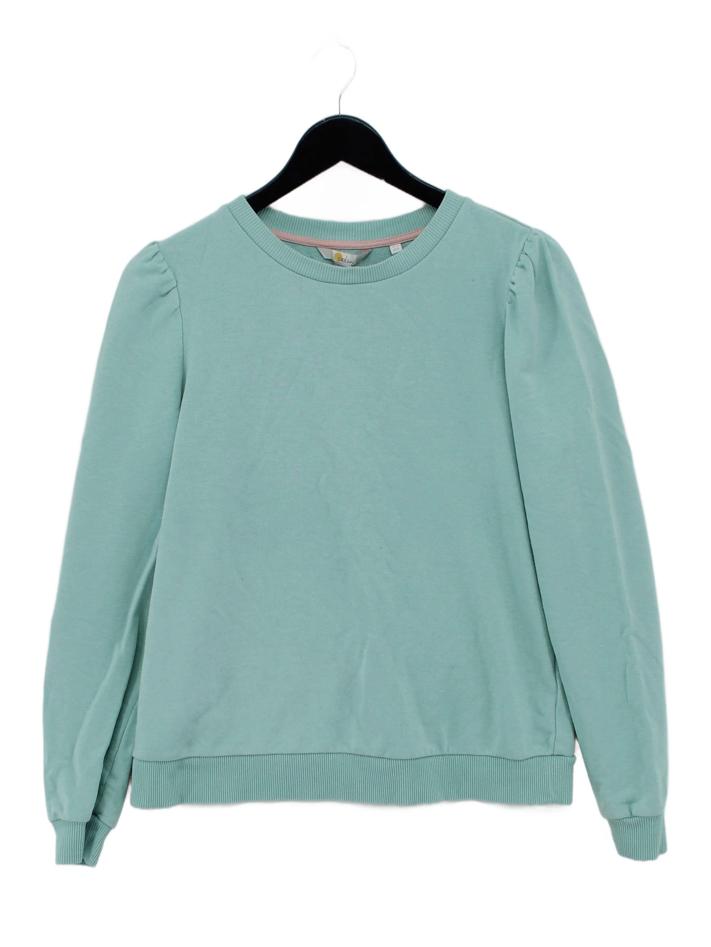 Boden Women's Hoodie S Blue Cotton with Polyester Pullover