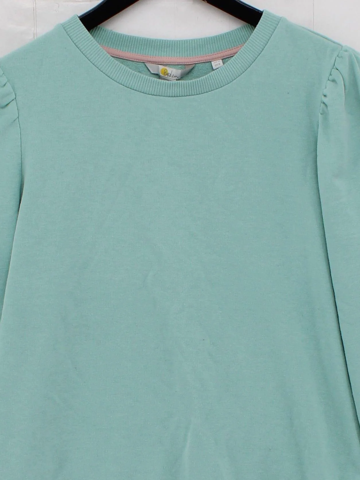 Boden Women's Hoodie S Blue Cotton with Polyester Pullover - Image 3