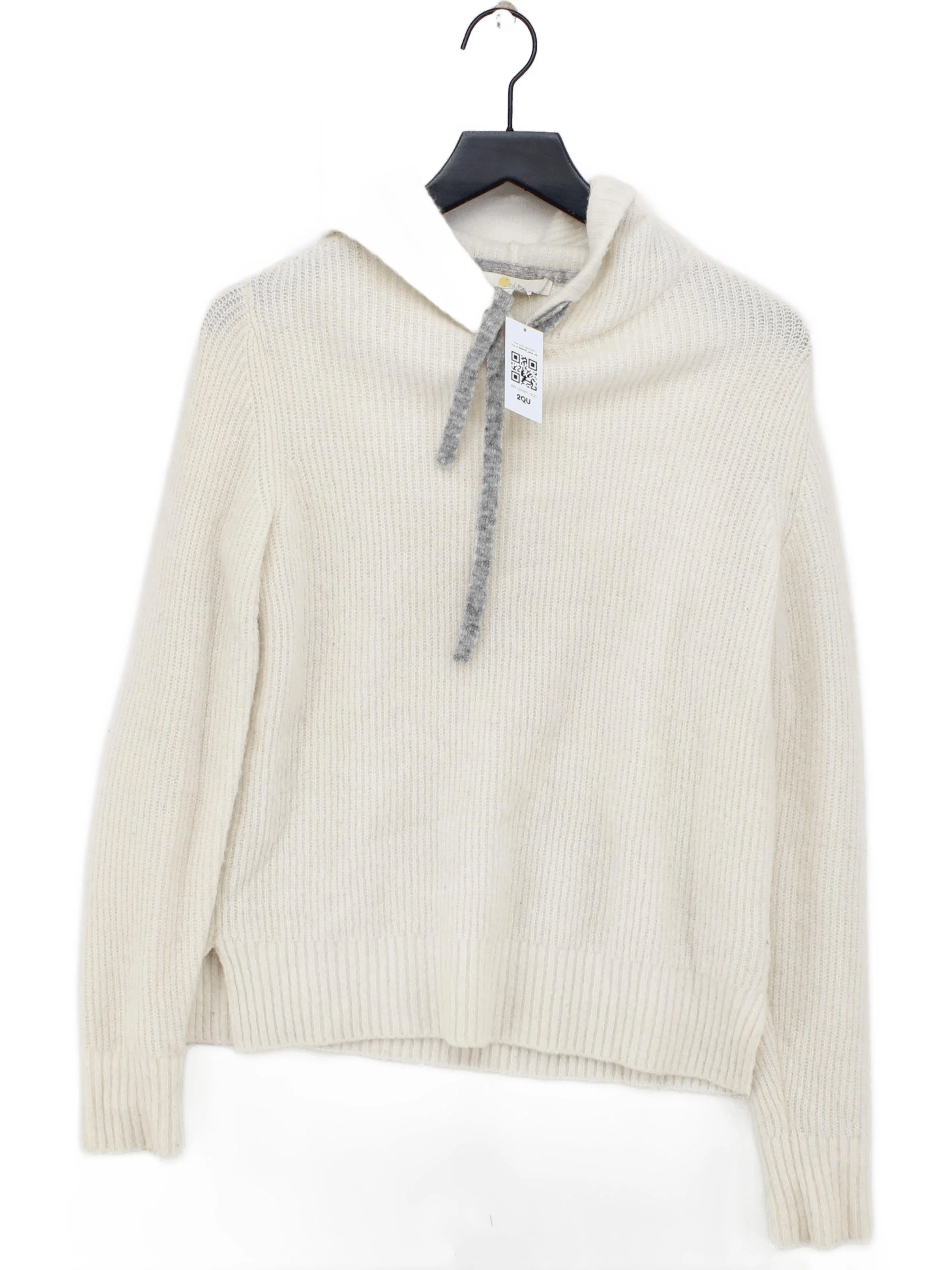 Boden Women's Hoodie UK 8 Cream Polyamide