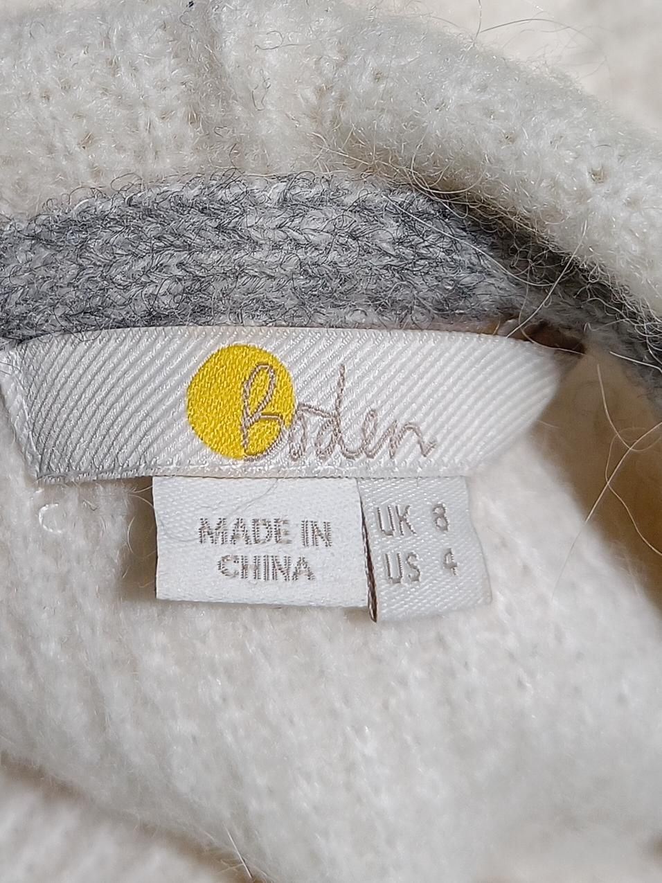 Boden Women's Hoodie UK 8 Cream Polyamide - Image 6