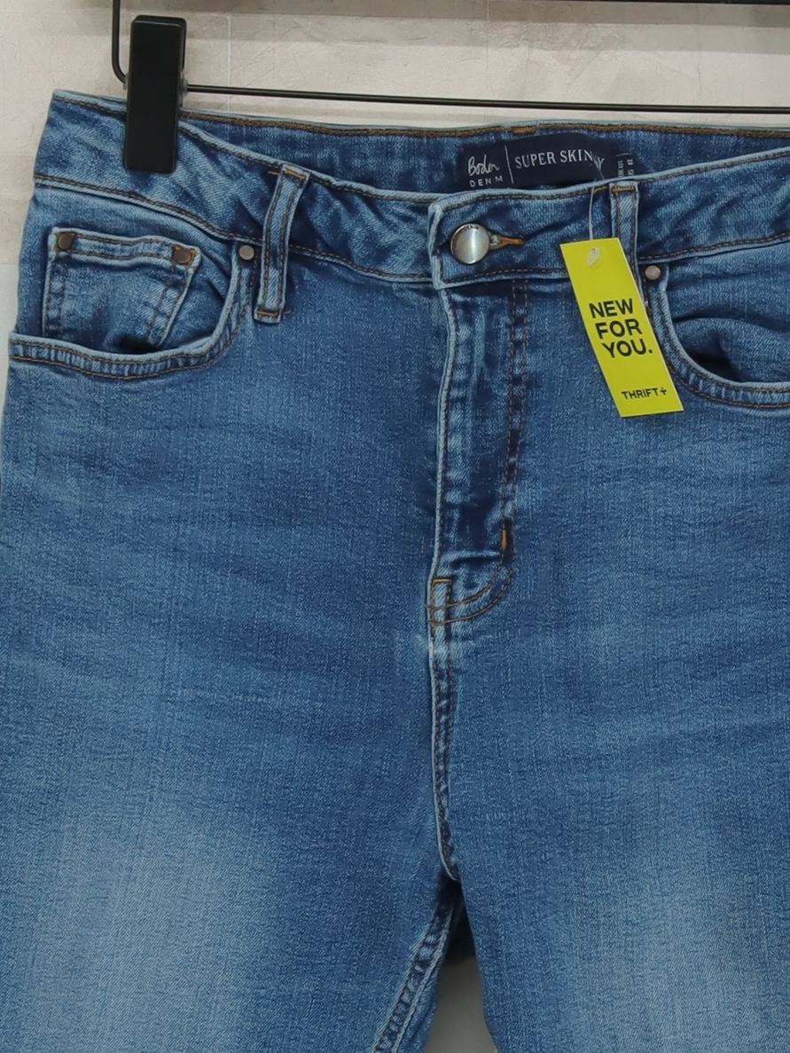 Boden Women's Jeans UK 12 Blue Cotton with Elastane Skinny - Image 3
