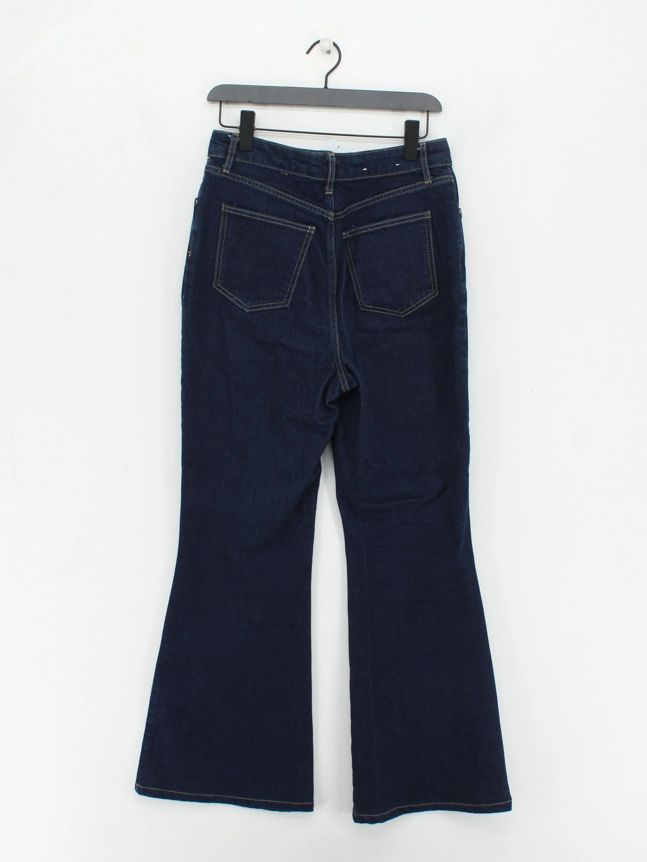 Boden Women's Jeans UK 12 Blue Cotton with Polyester, Elastane Flared - Image 2