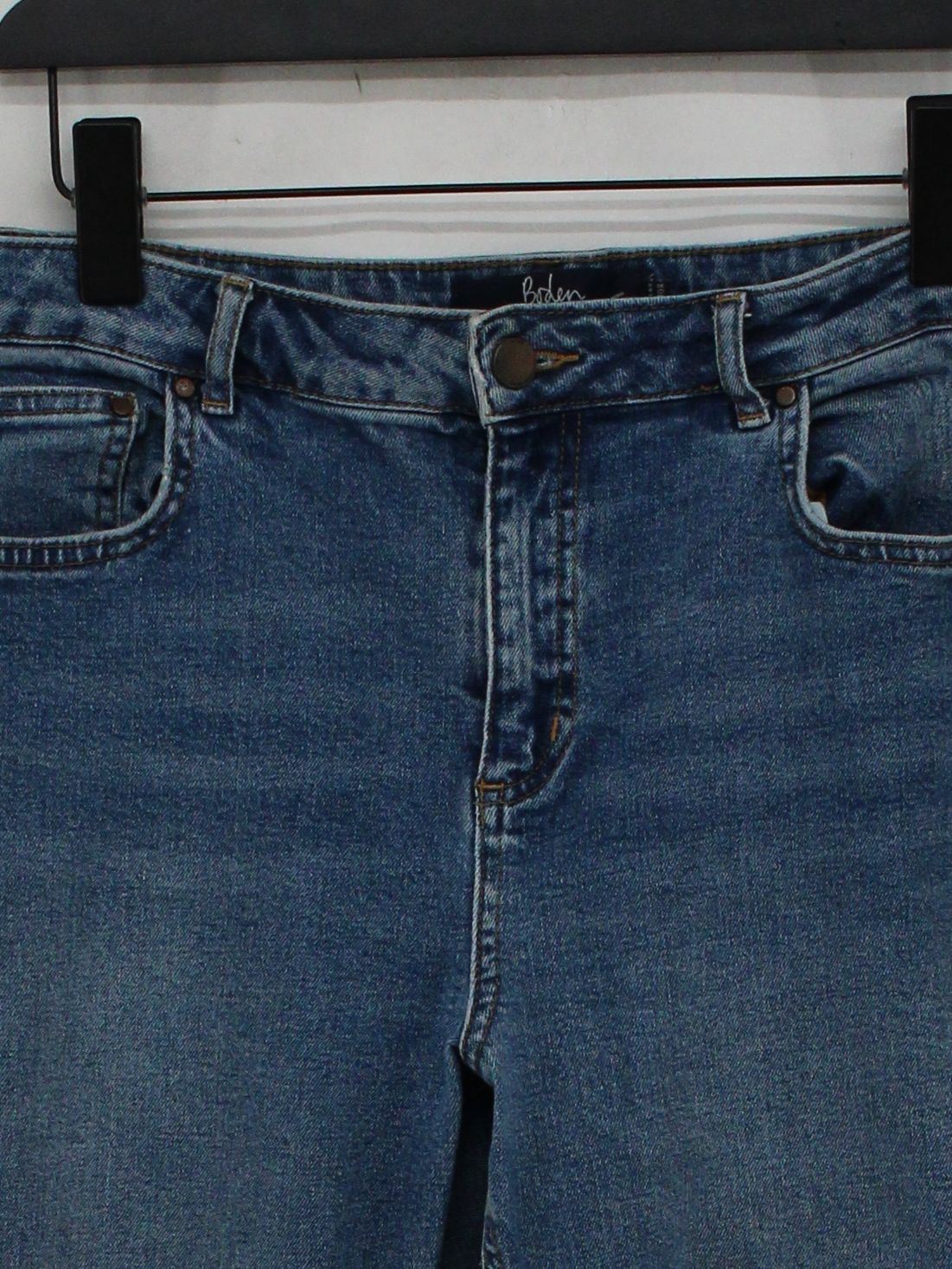 Boden Women's Jeans UK 14 Blue Cotton with Elastane Skinny - Image 3