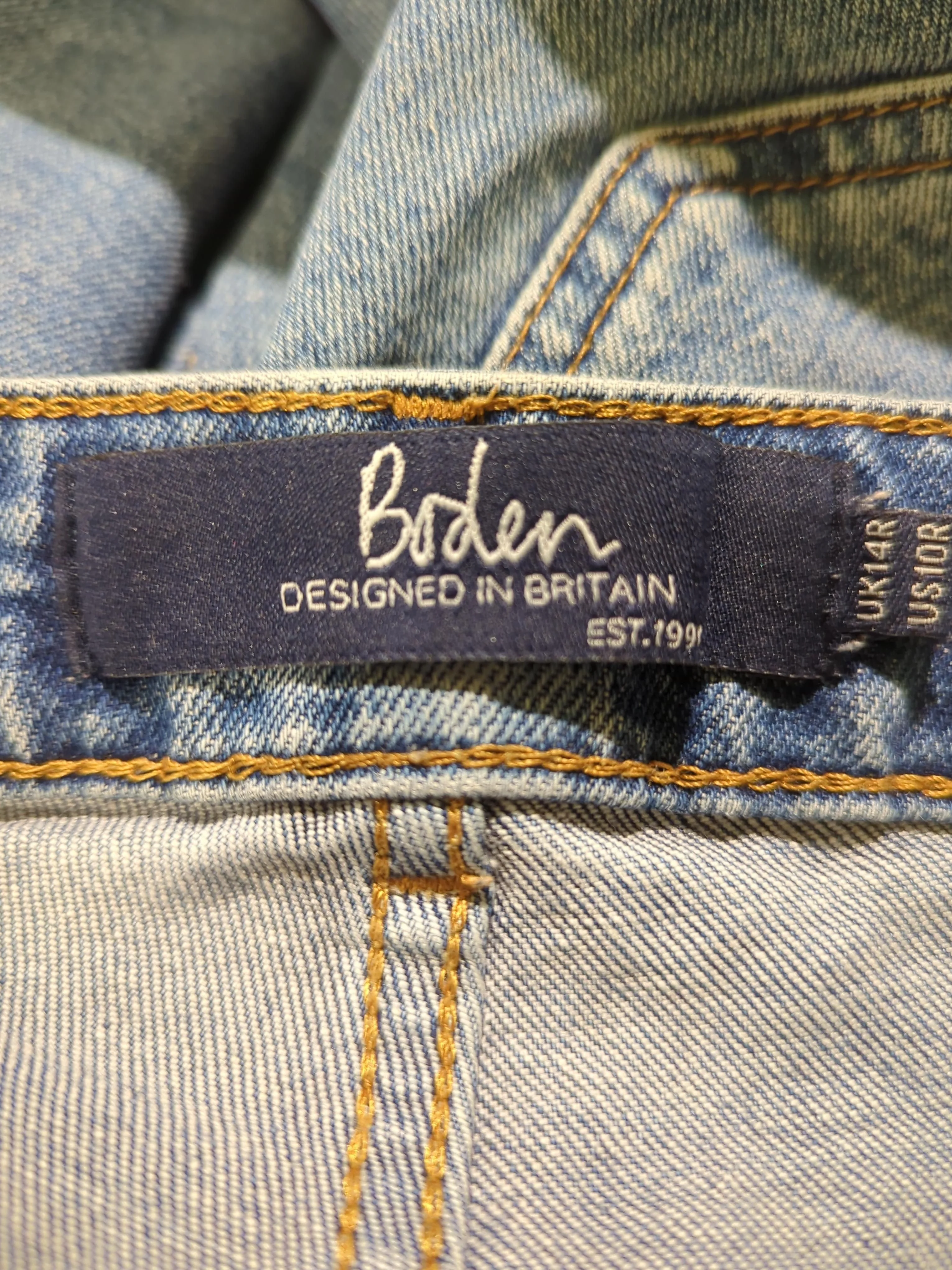 Boden Women's Jeans UK 14 Blue Cotton with Elastane Skinny - Image 5